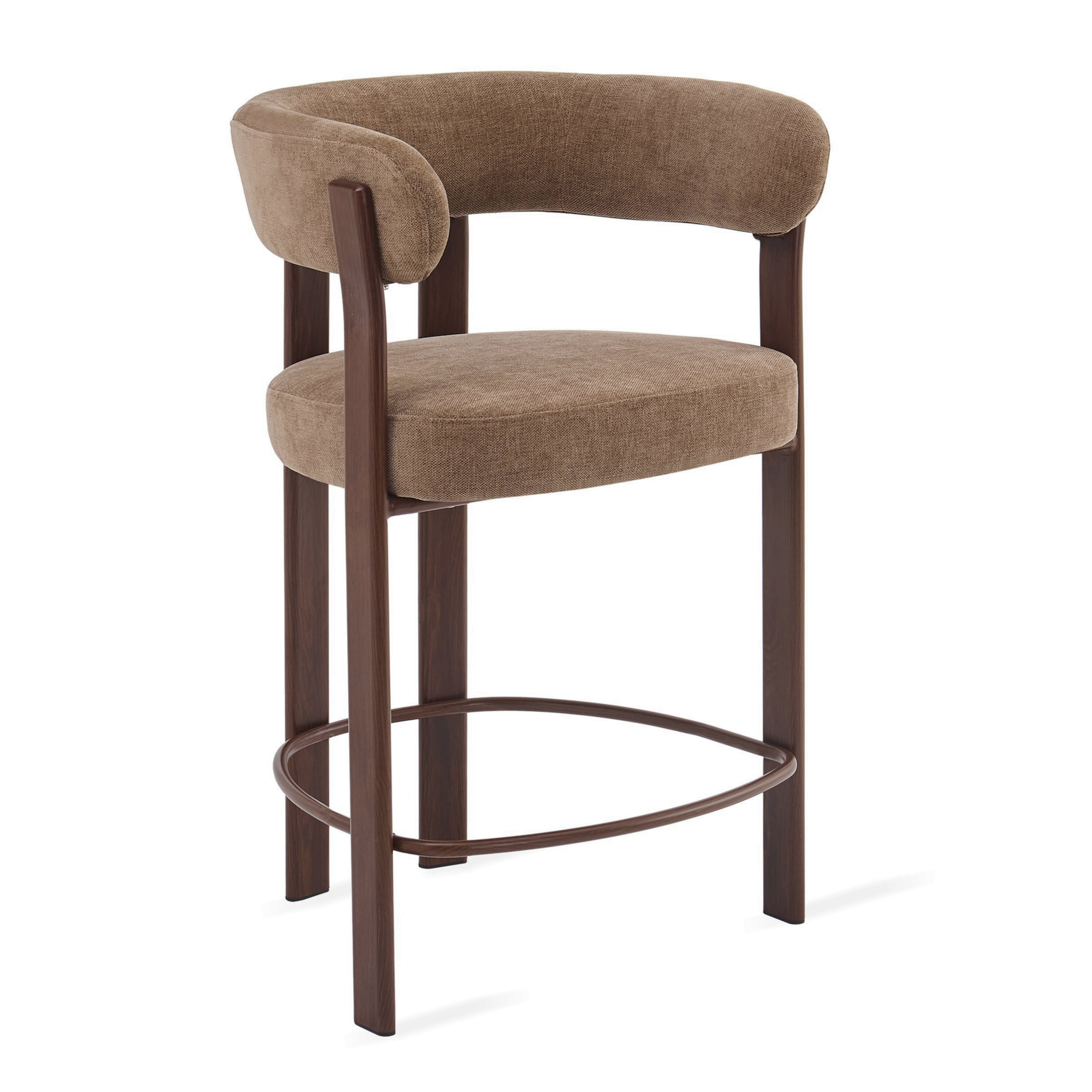 Barkruk Rose – Taupe met Armleuning