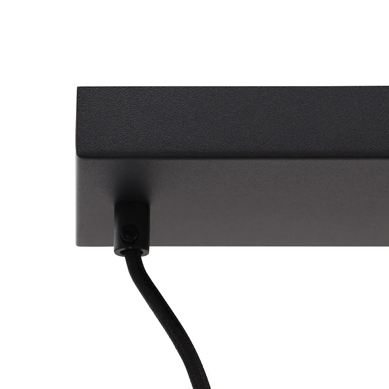Luca - Hanglamp - Zwart / Grijs - 5L