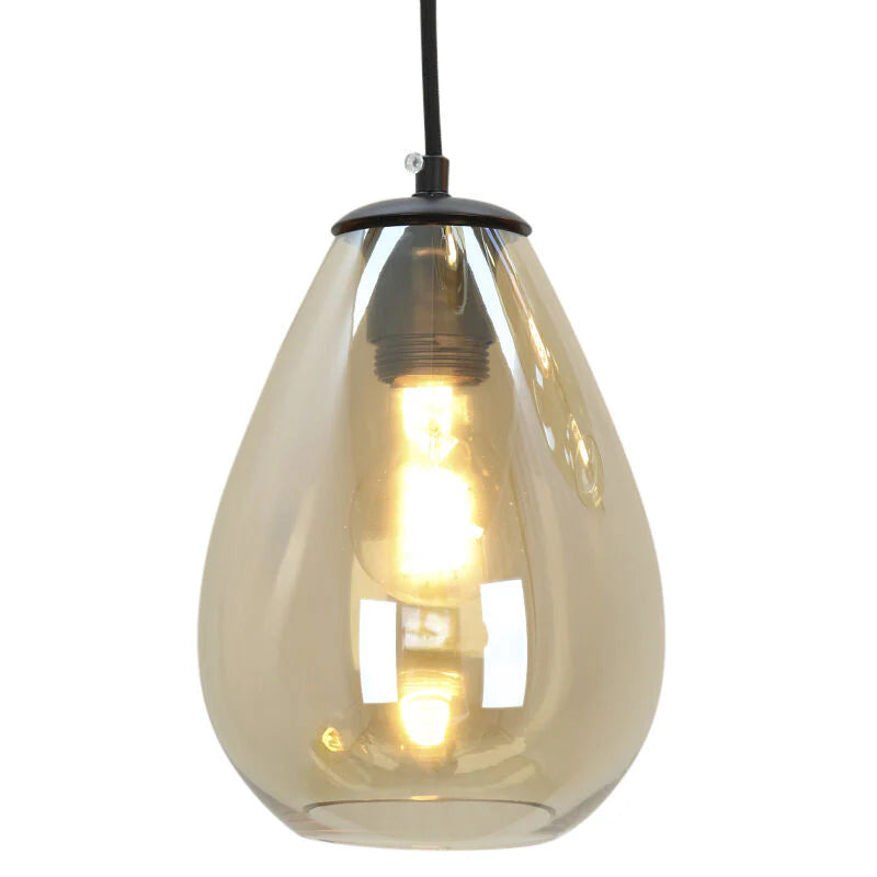Lora - Hanglamp - Amber / Zwart - 5L