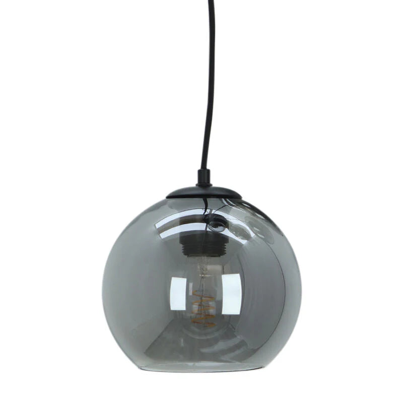 Lora - Hanglamp - Grijs / Zwart - 5L