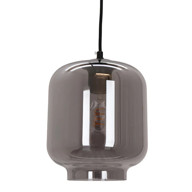 Lora - Hanglamp - Grijs / Zwart - 3L