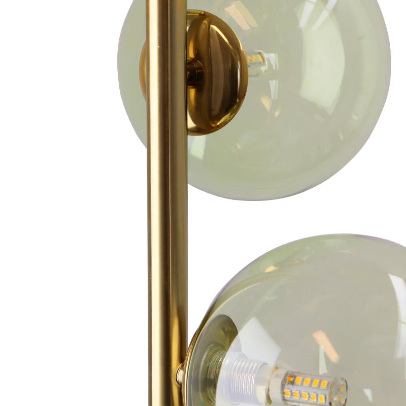 Boris - Vloerlamp - Groen / Messing