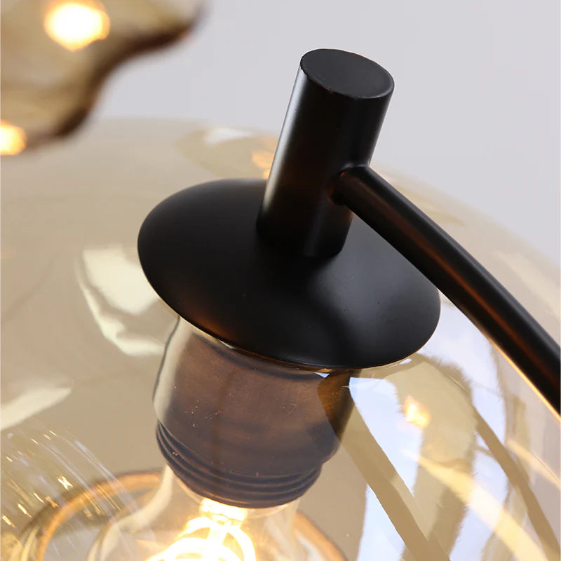 Sandra - Vloerlamp - Amber / Zwart
