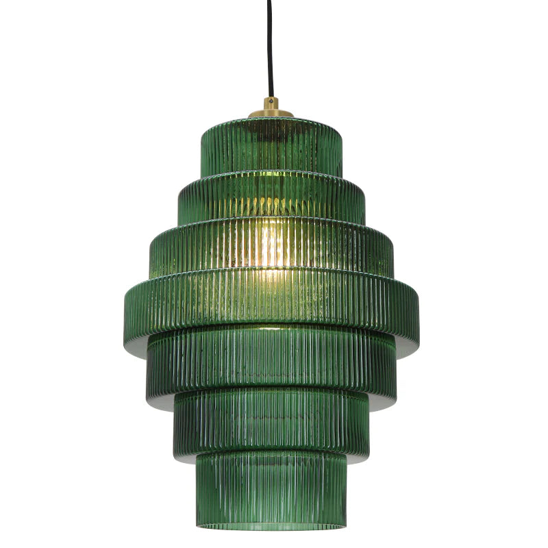 Dora - Hanglamp - Groen / Messing