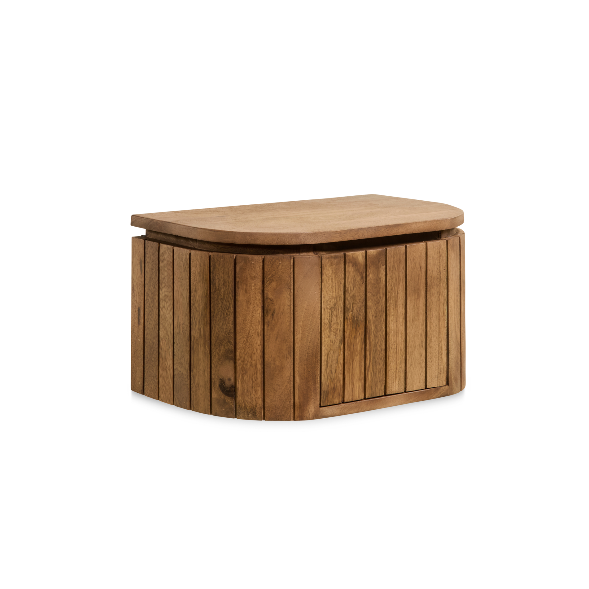 Japandi Nachtkastje - Lichtbruin Hangend