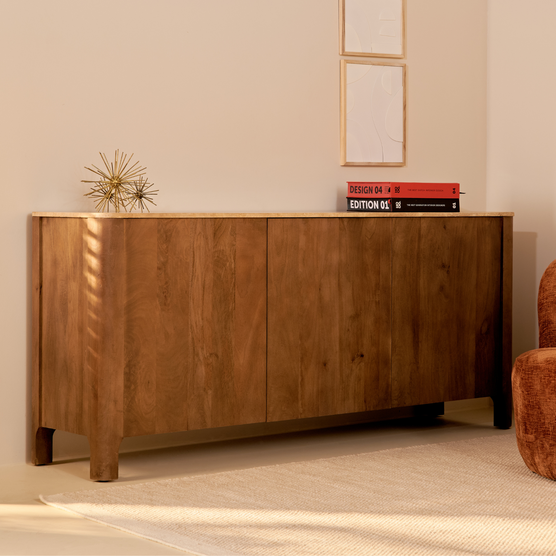 Dressoir Nova – Bruin Marmer 180cm