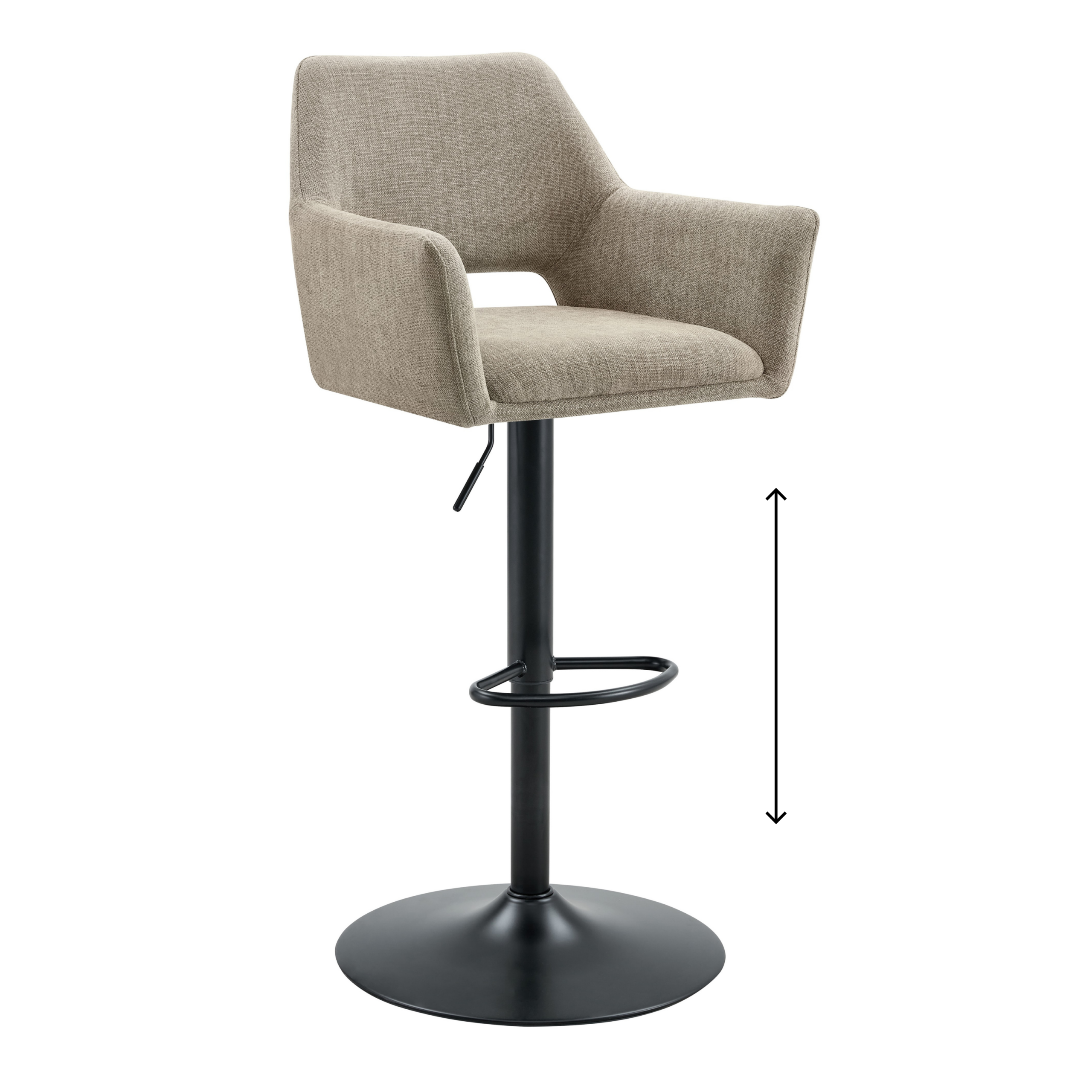 Barkruk Tess –  Stof Truffel