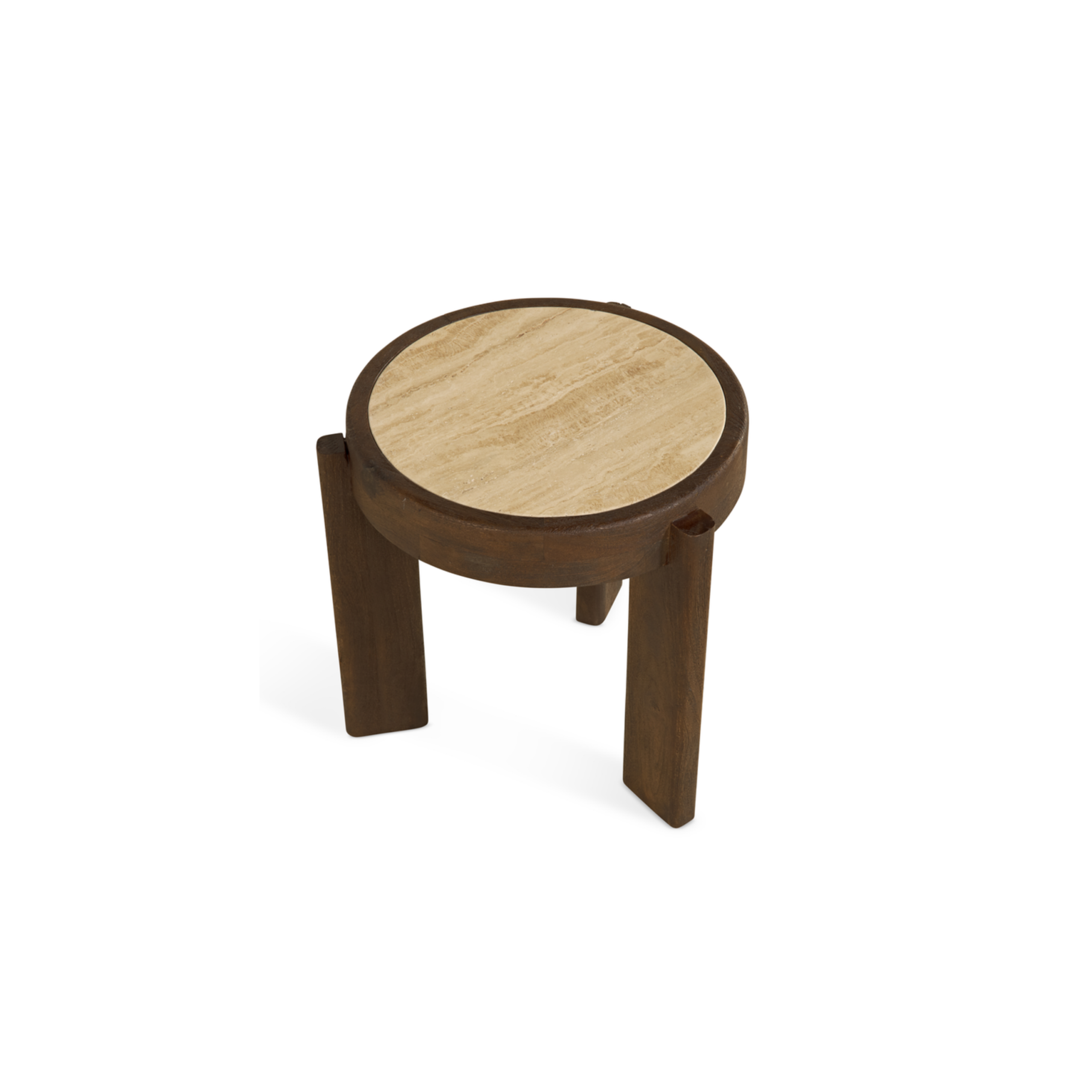 Bijzettafel Bora – Ø50cm Bruin