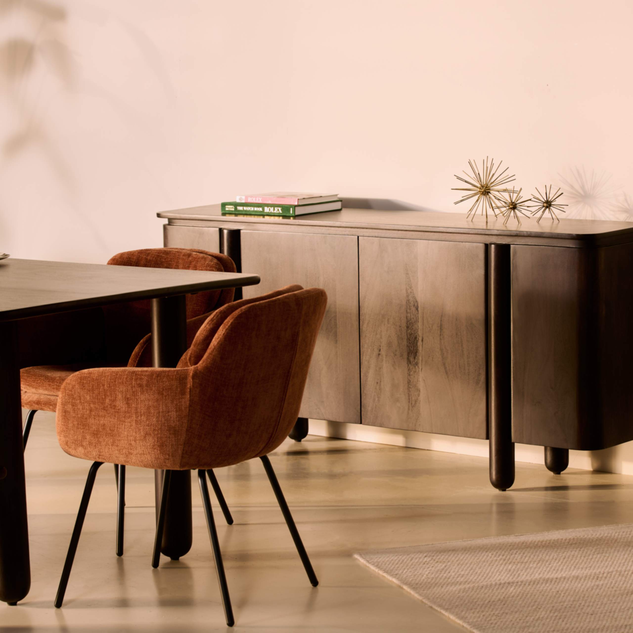 Dressoir Rondo – 175cm Donkerbruin