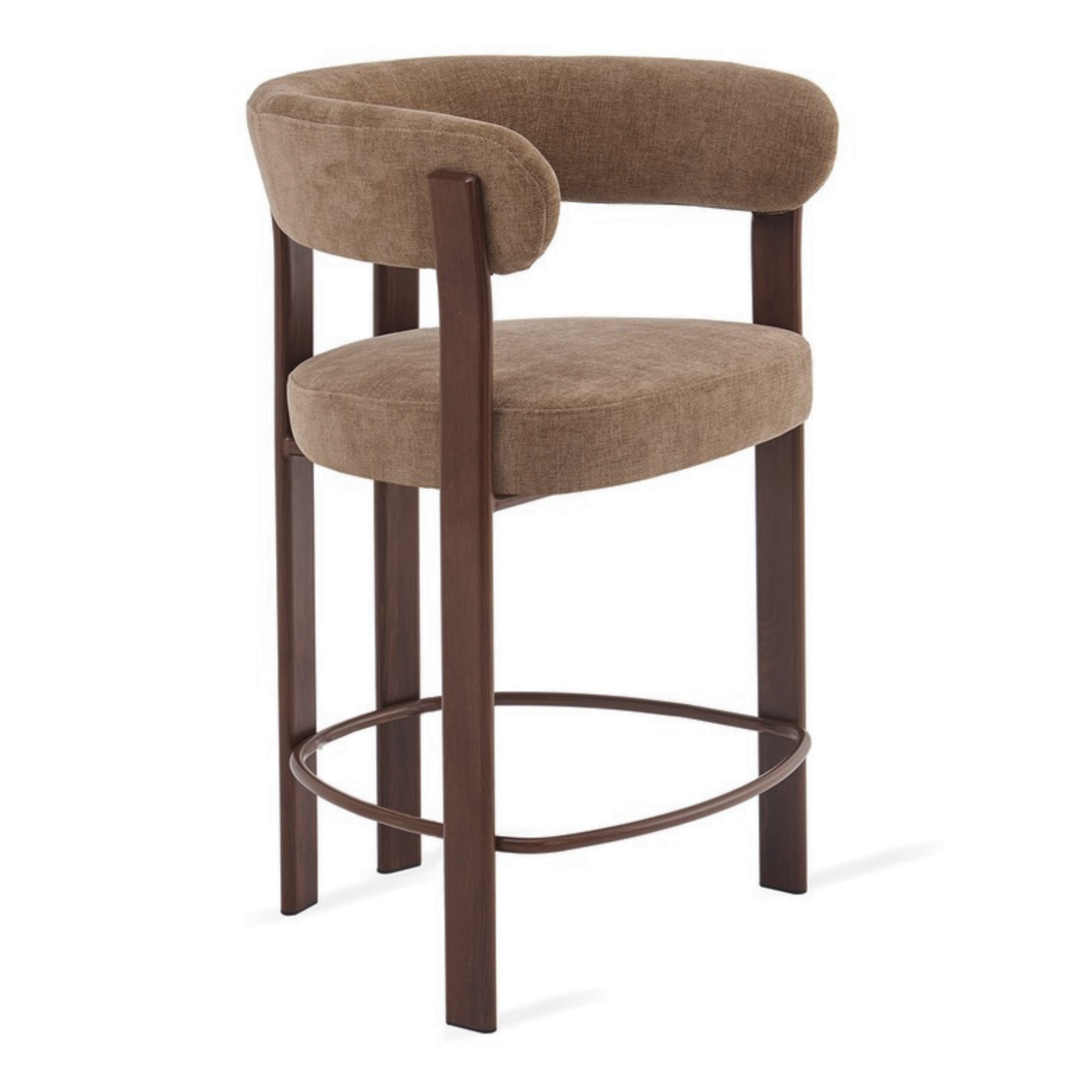 Barkruk Rose – Taupe met Armleuning