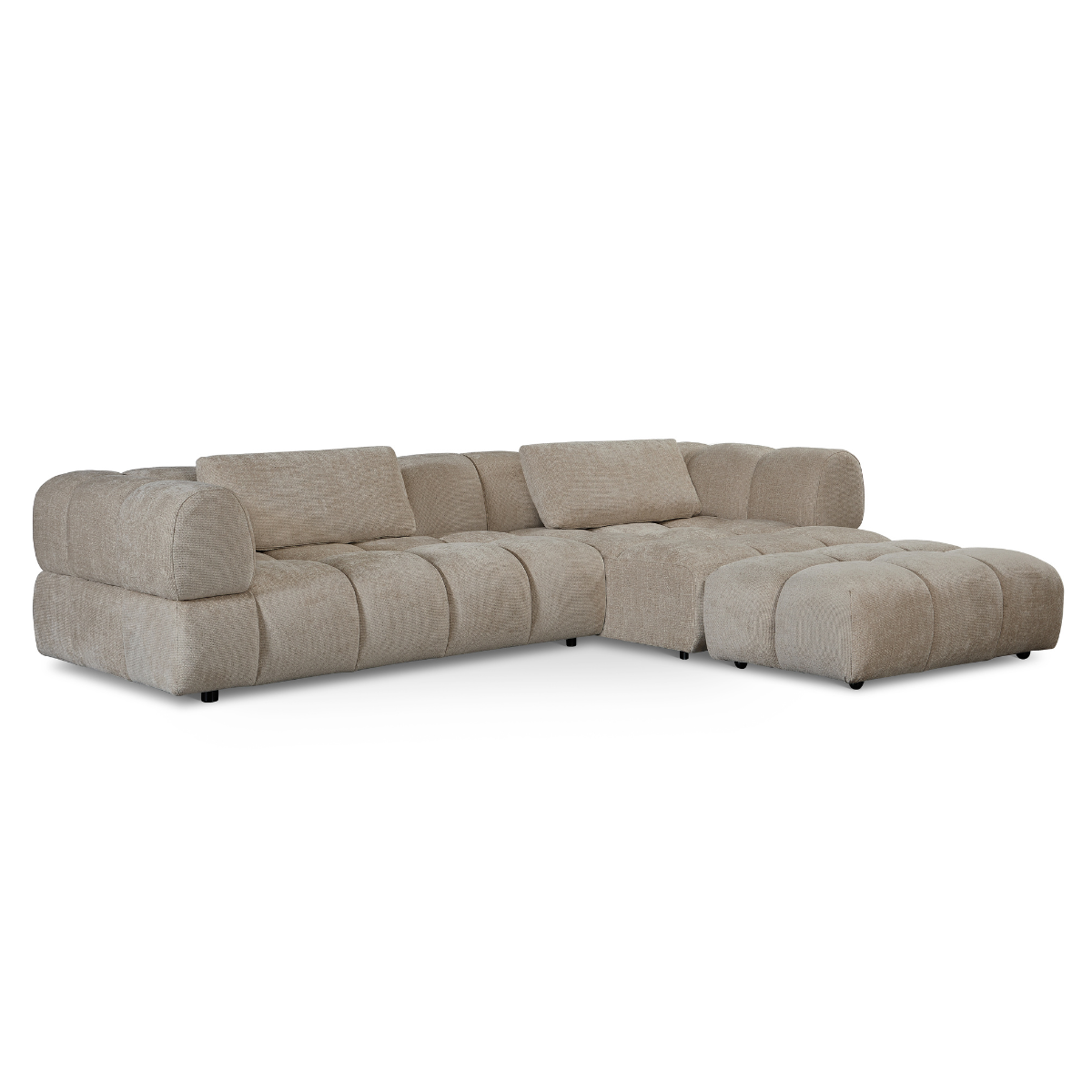 Hoekbank Sofia – Beige Rechts