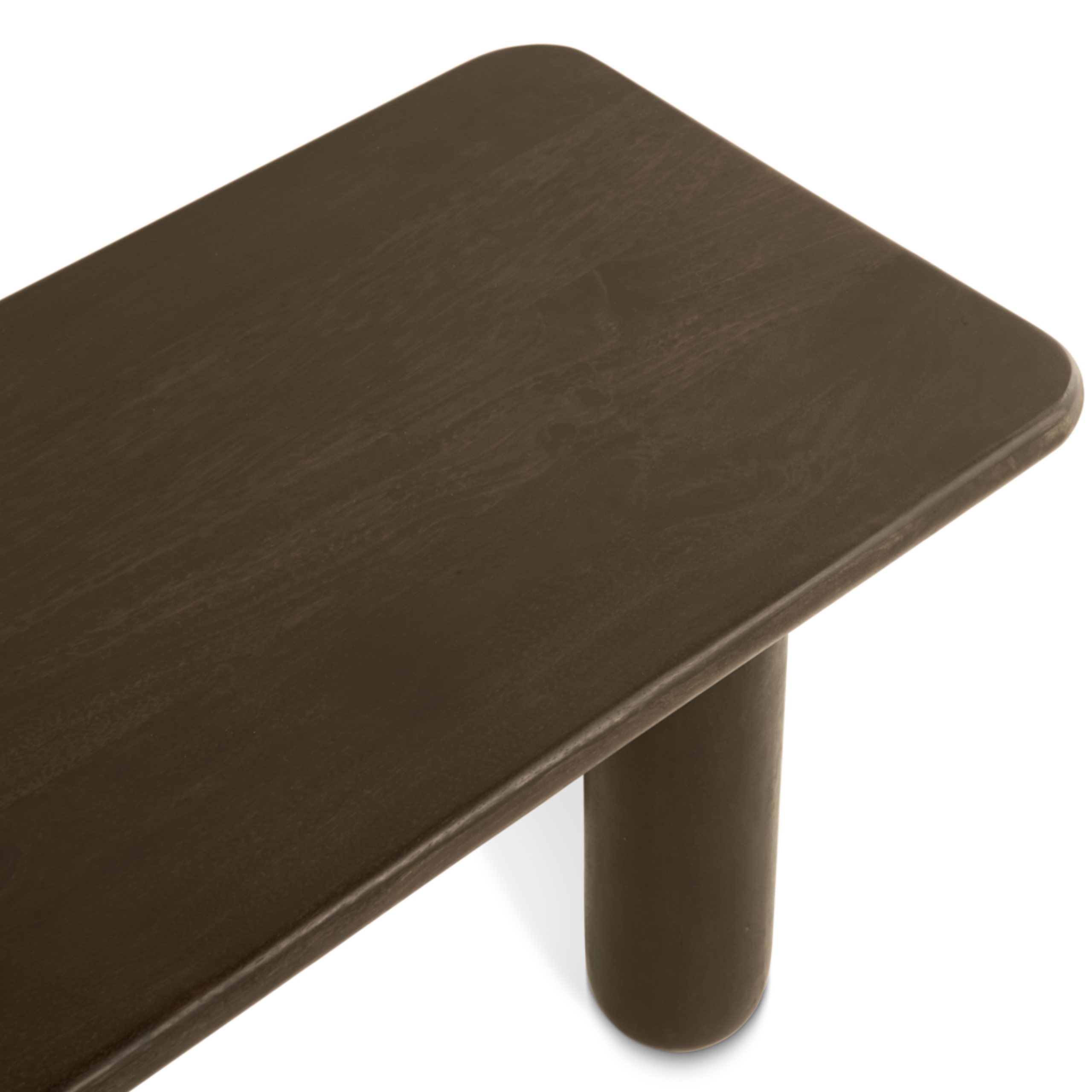 Eetbank Rondo – 200cm Donkerbruin