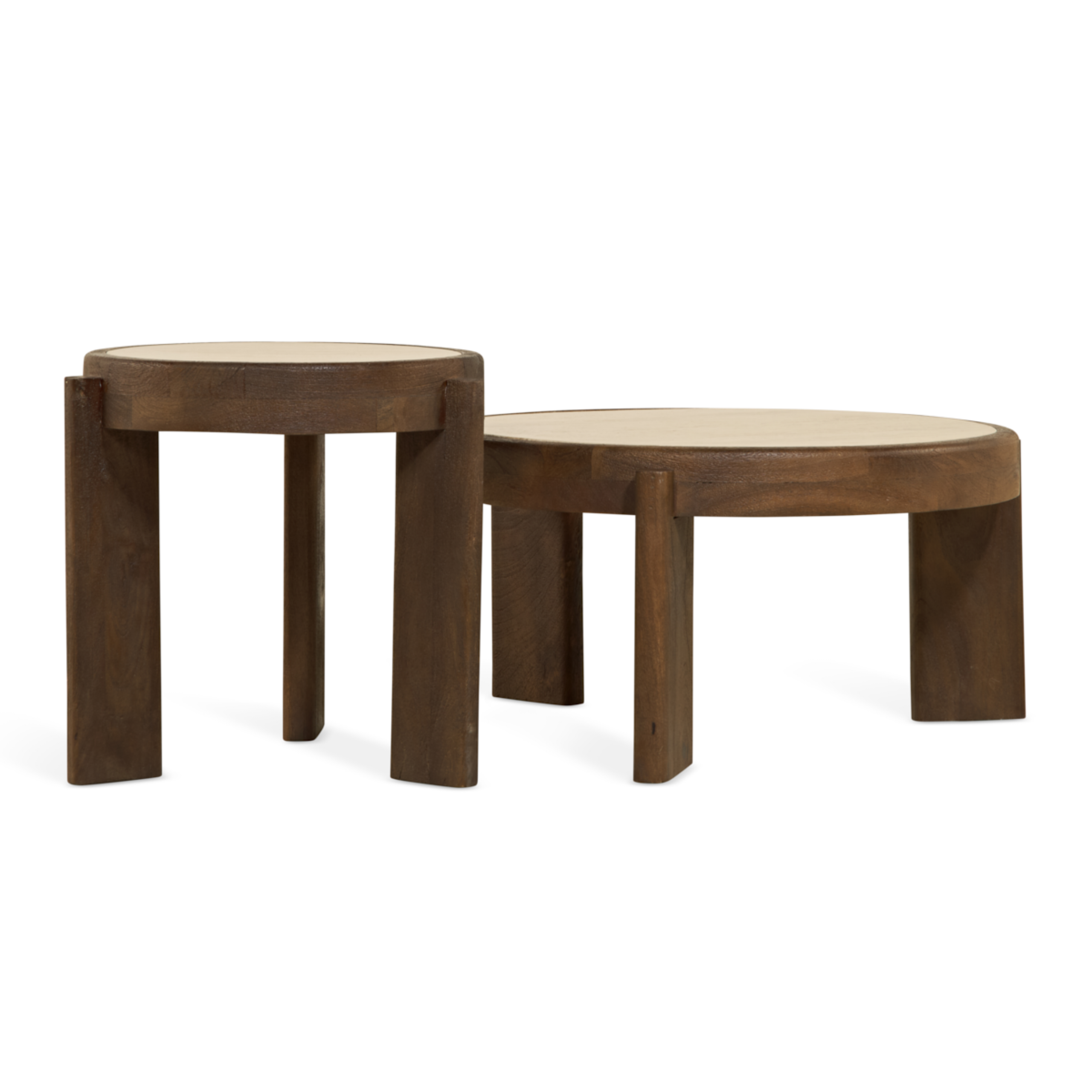 Salontafel Bora – Ø75cm Bruin