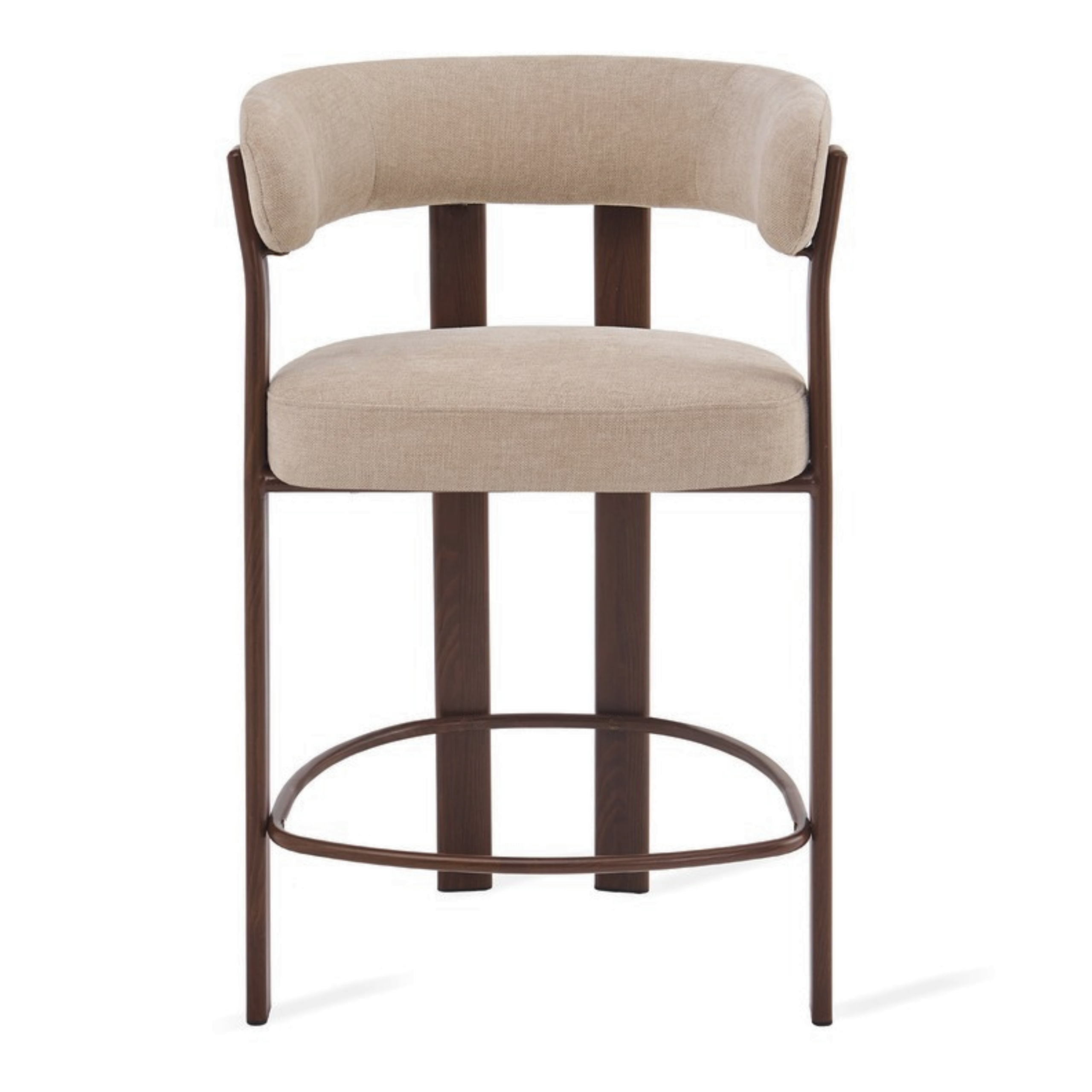 Barkruk Rose – Beige met Armleuning