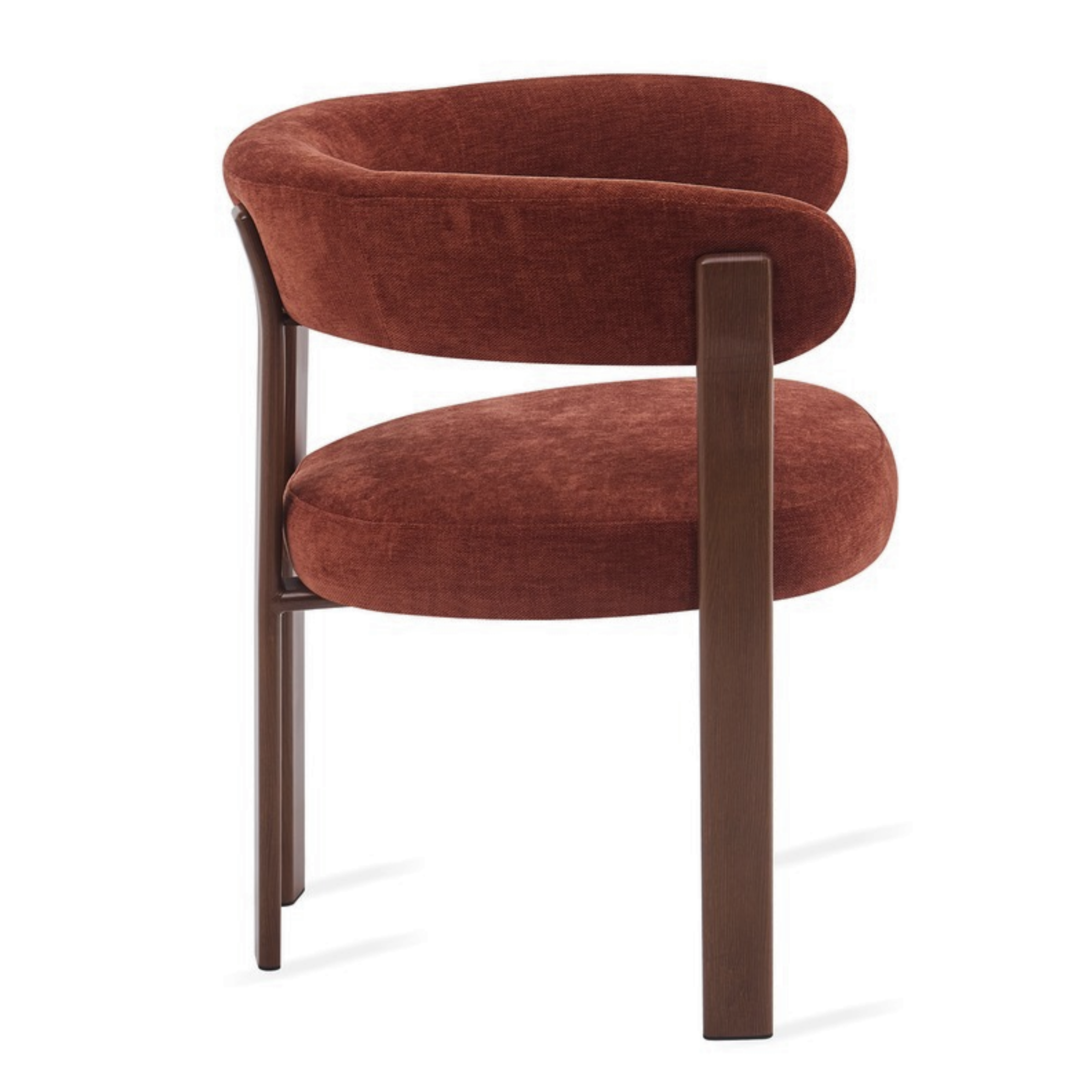 Eetkamerstoel Rose – Burgundy met Armleuning