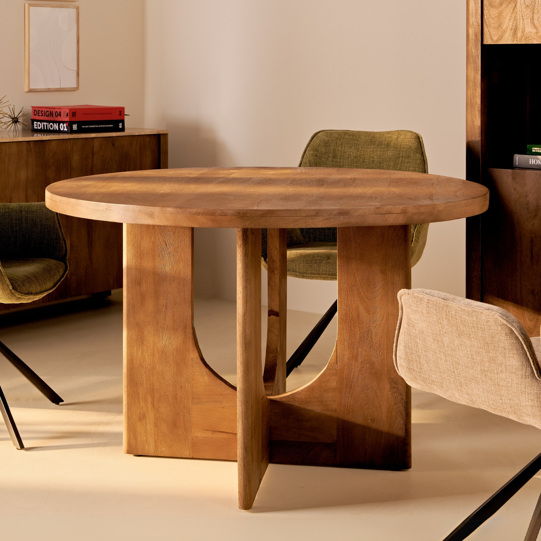 Eettafel Nova – Bruin Ø120cm