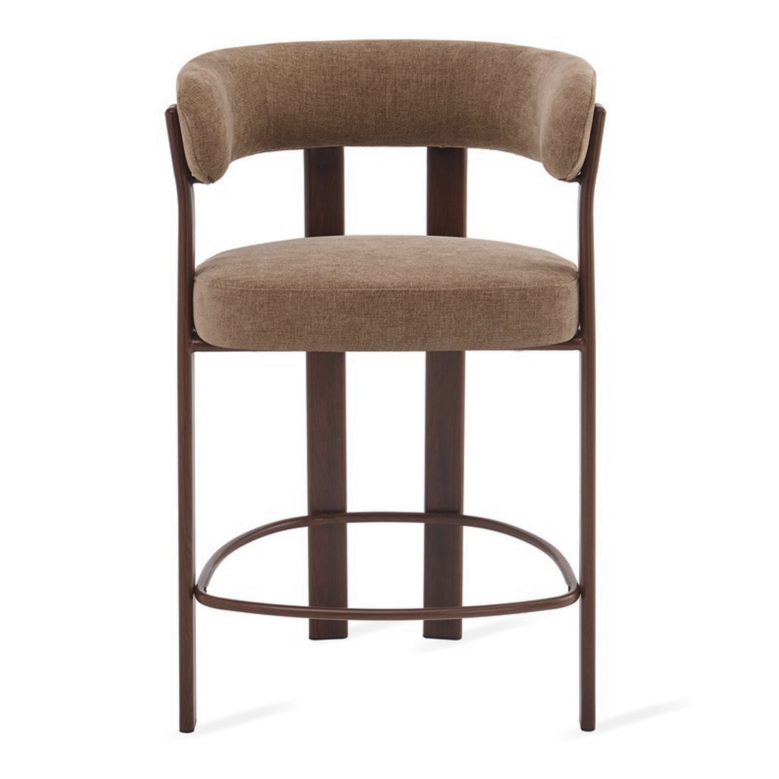 Barkruk Rose – Taupe met Armleuning