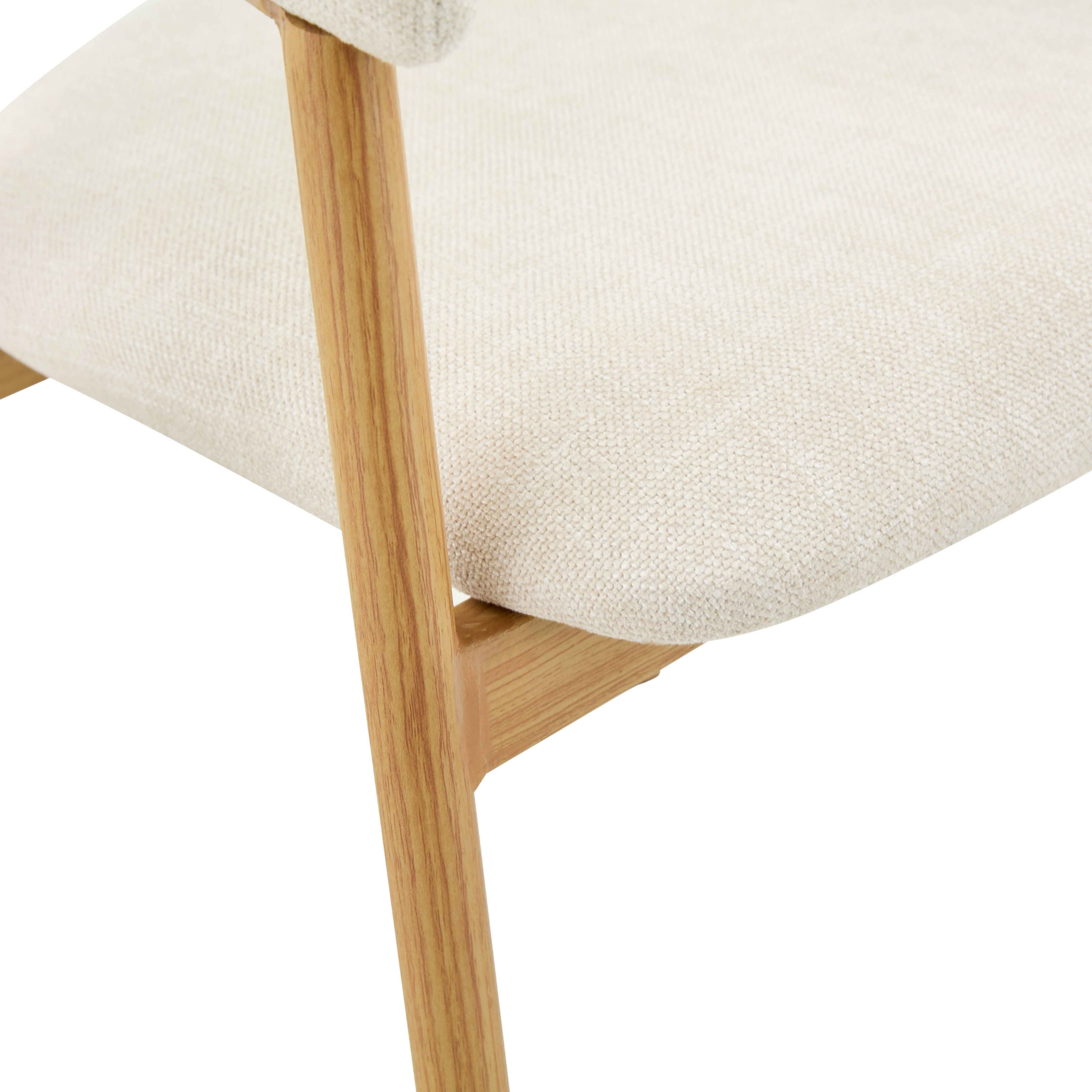 Eetkamerstoel Japandi - Beige Eiken