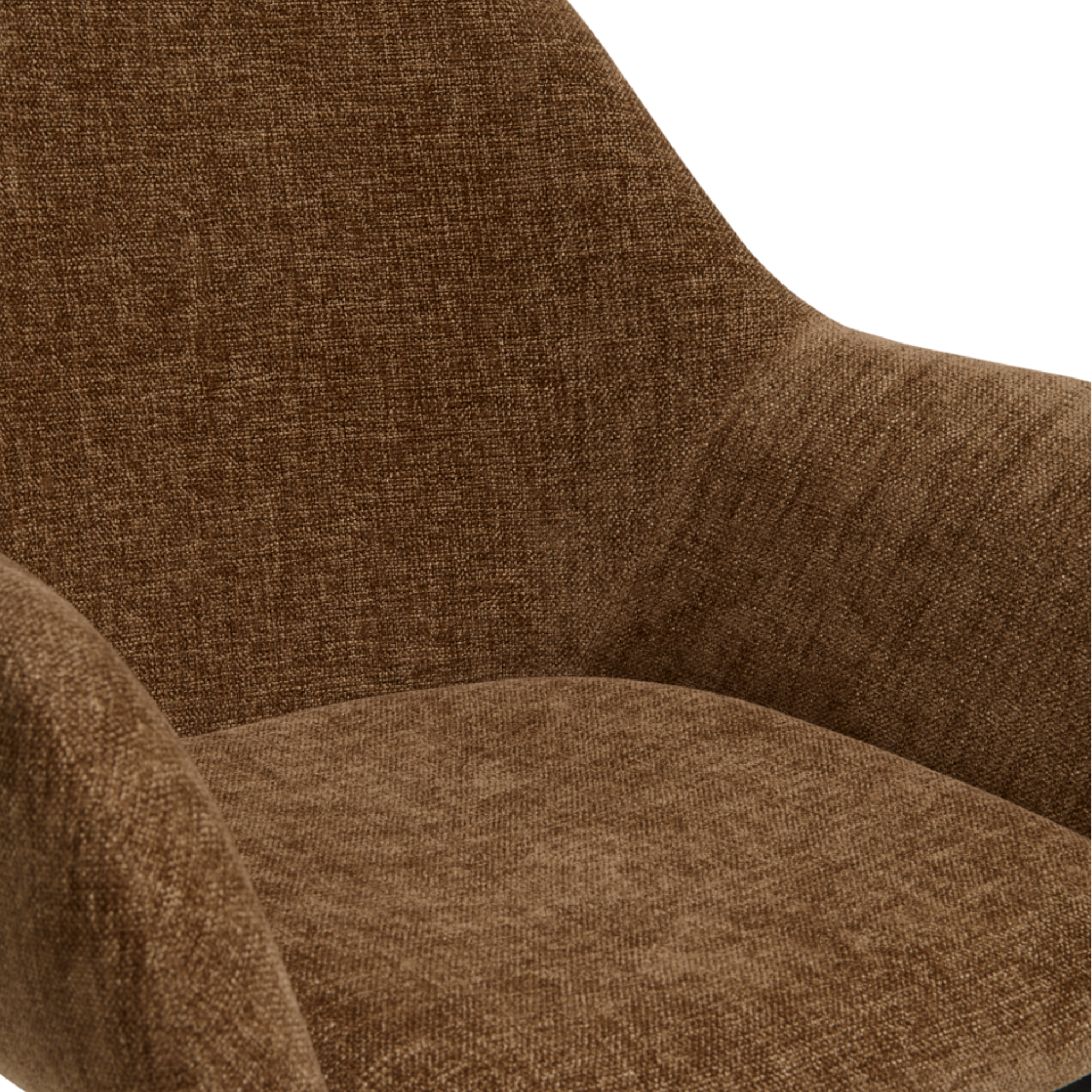 Eetkamerstoel Zara - Stof Choco