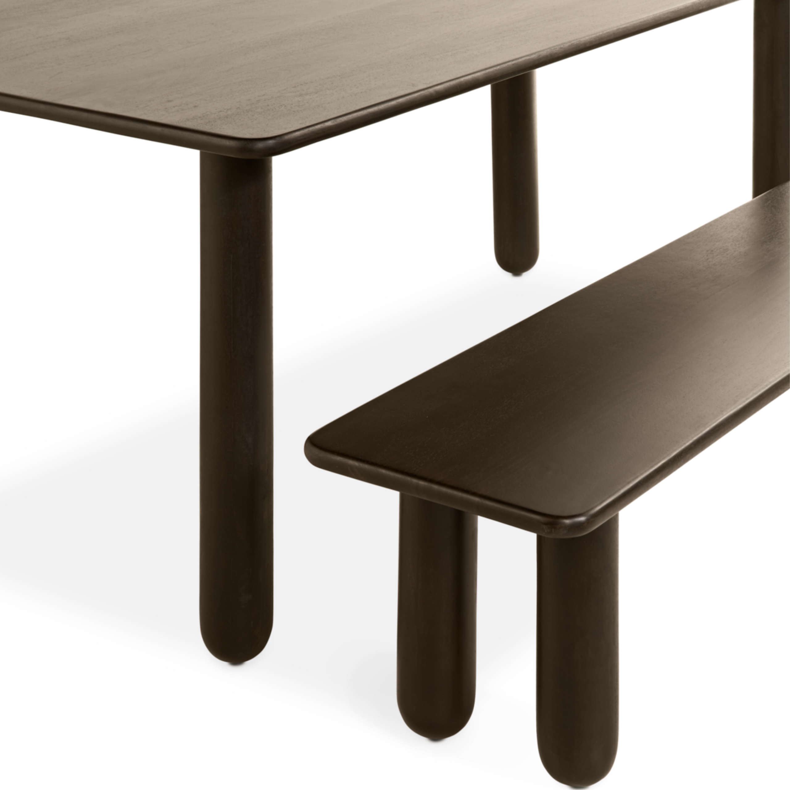 Eettafel Rondo – 200cm Donkerbruin