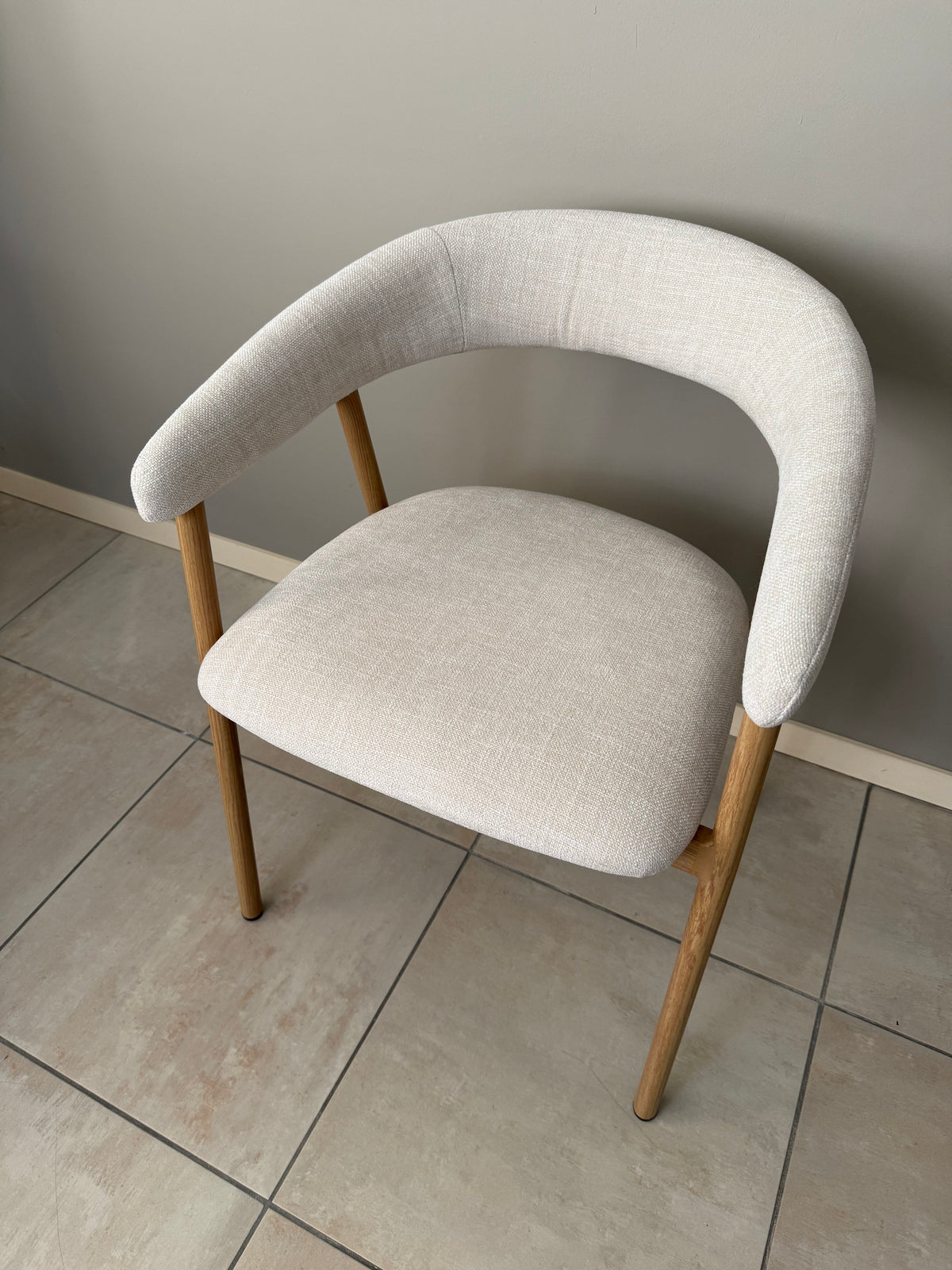 Eetkamerstoel Japandi - Beige Eiken