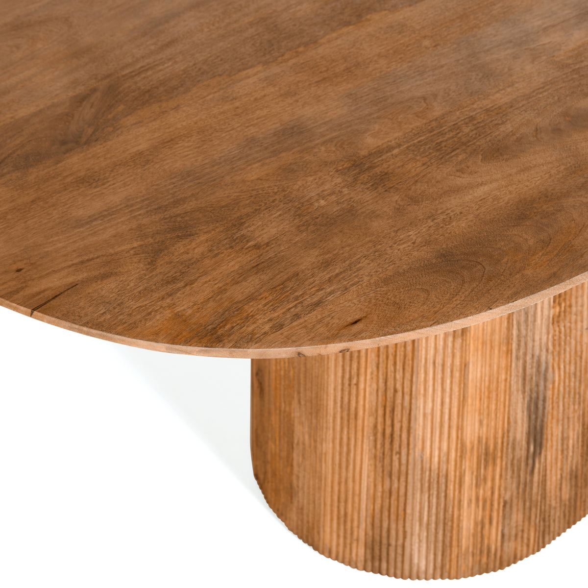 Japandi Eettafel Ovaal - Lichtbruin - 200cm