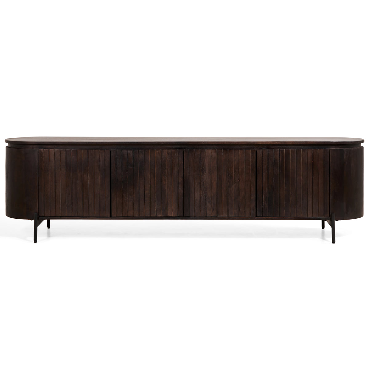 Japandi Tv-Meubel - Bruin - 210cm