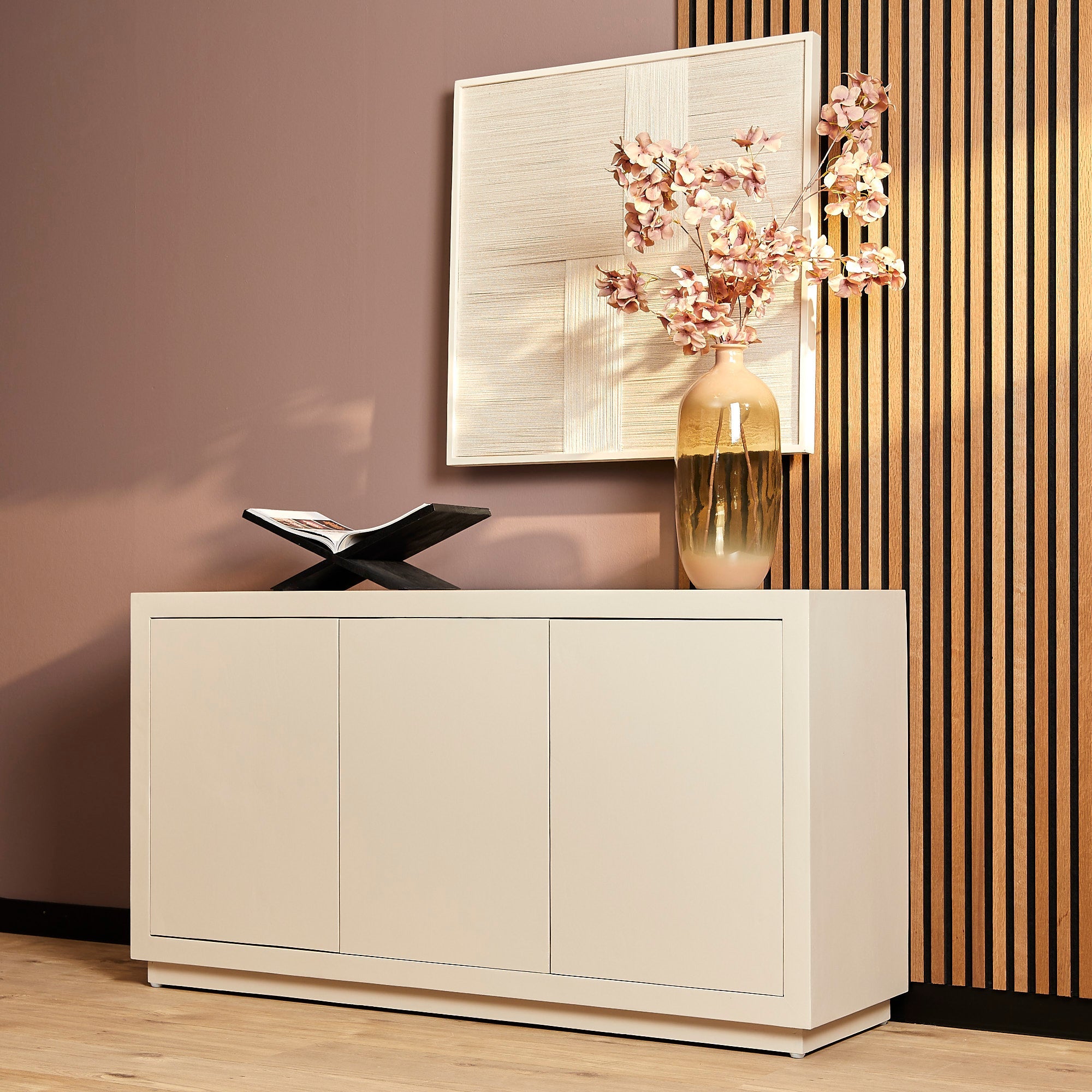 Dressoir Brussel Sand 150cm | 3 deurs