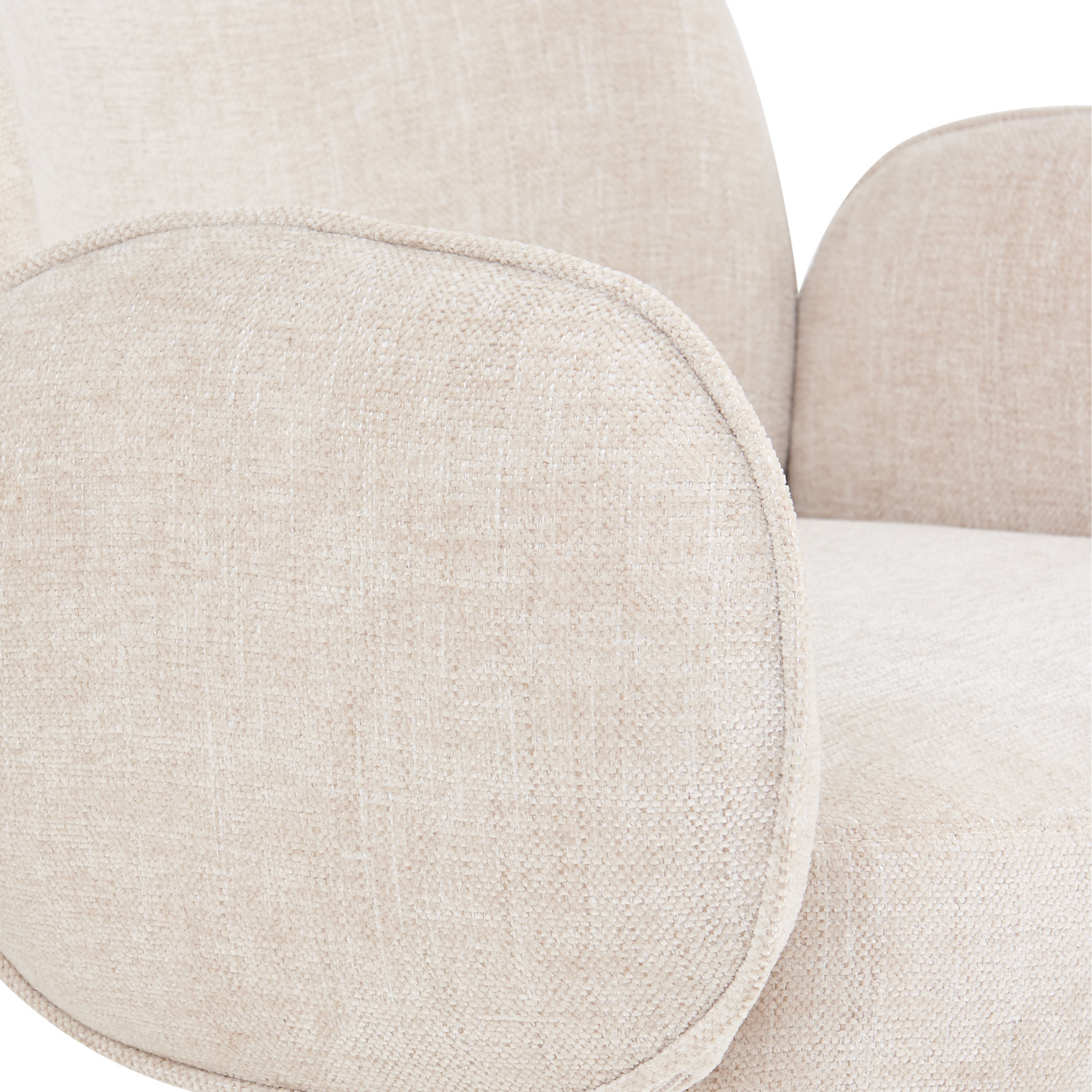 Eetkamerstoel Oslo – Beige Armleuning