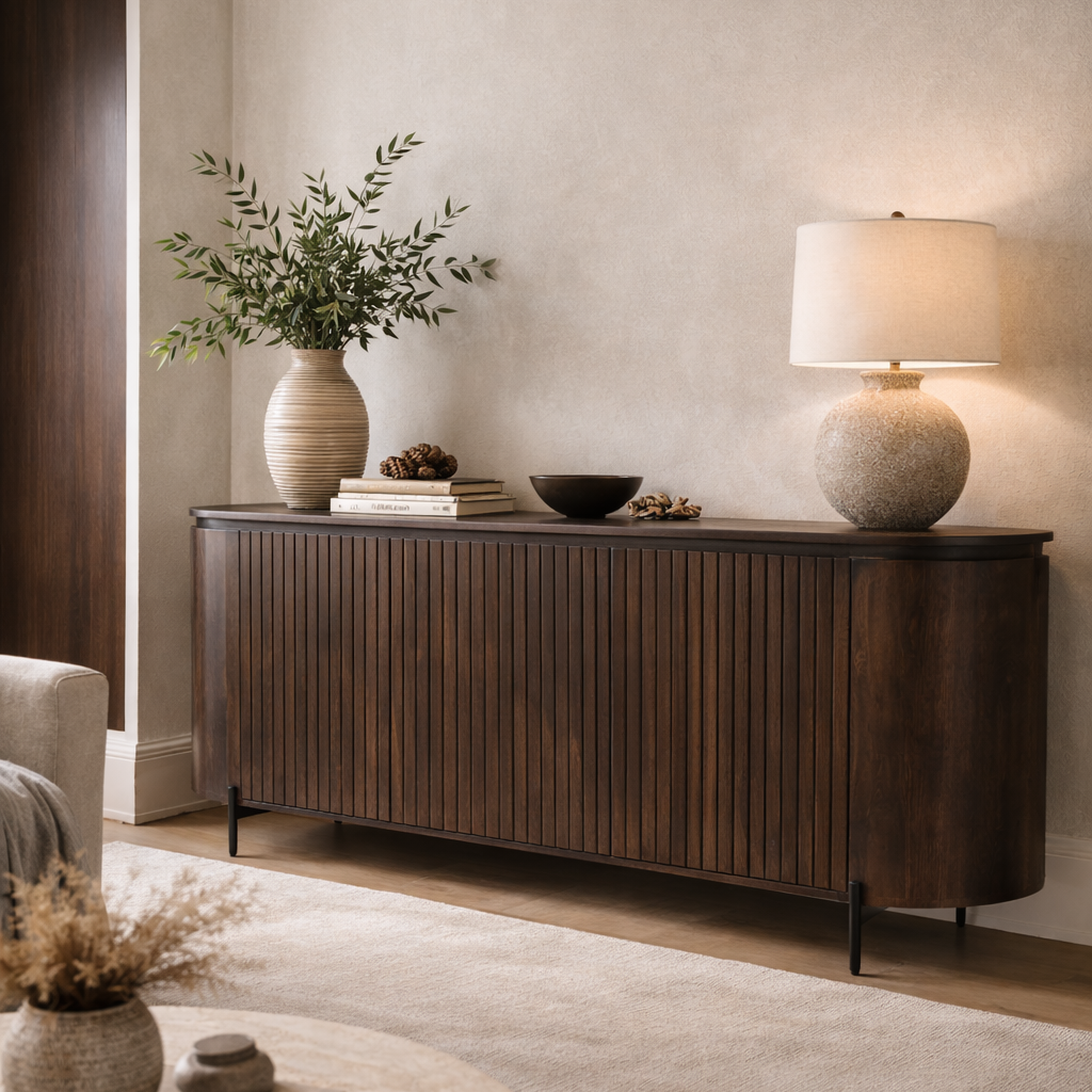 Japandi Dressoir - Bruin - 180cm