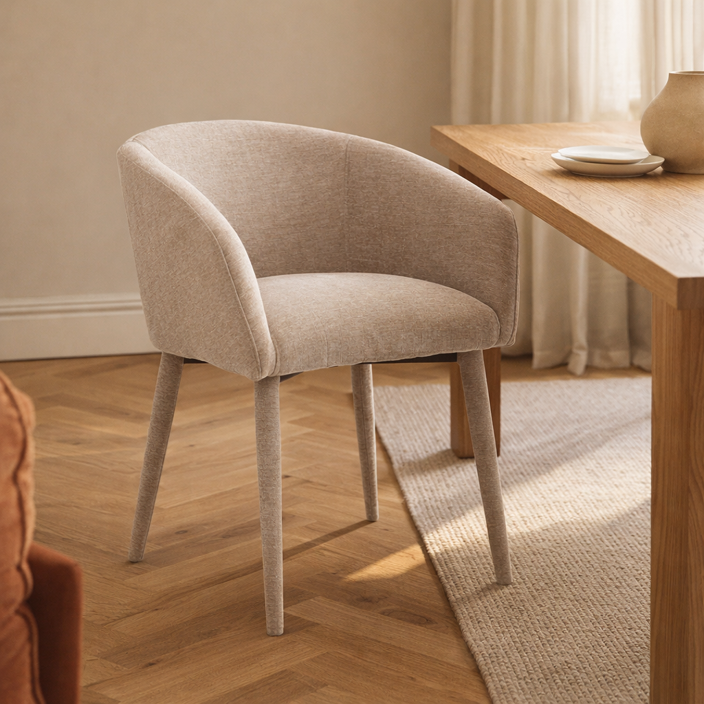 Eetkamerstoel Nova - Stof Beige