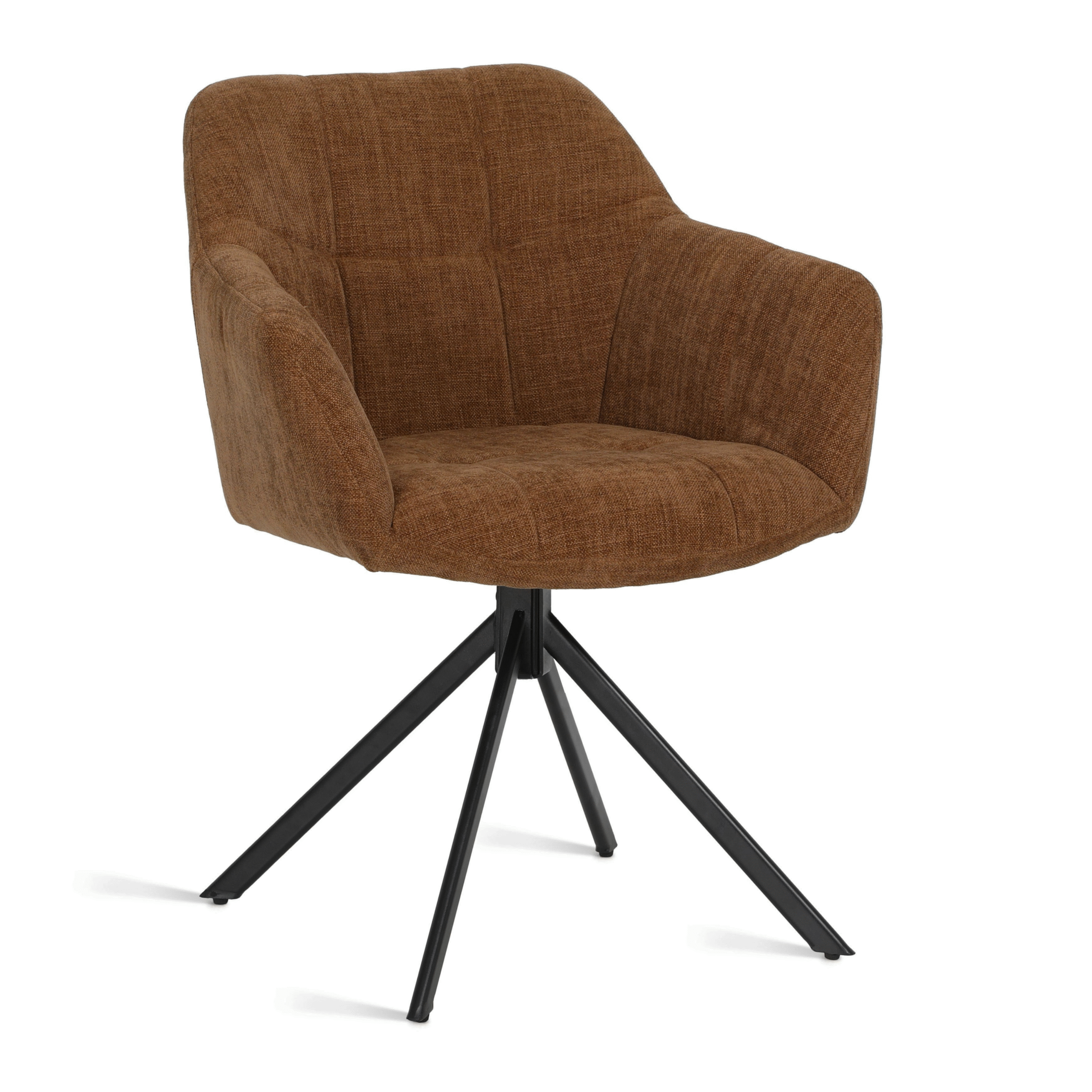 Eetkamerstoel Kiki - Stof Choco