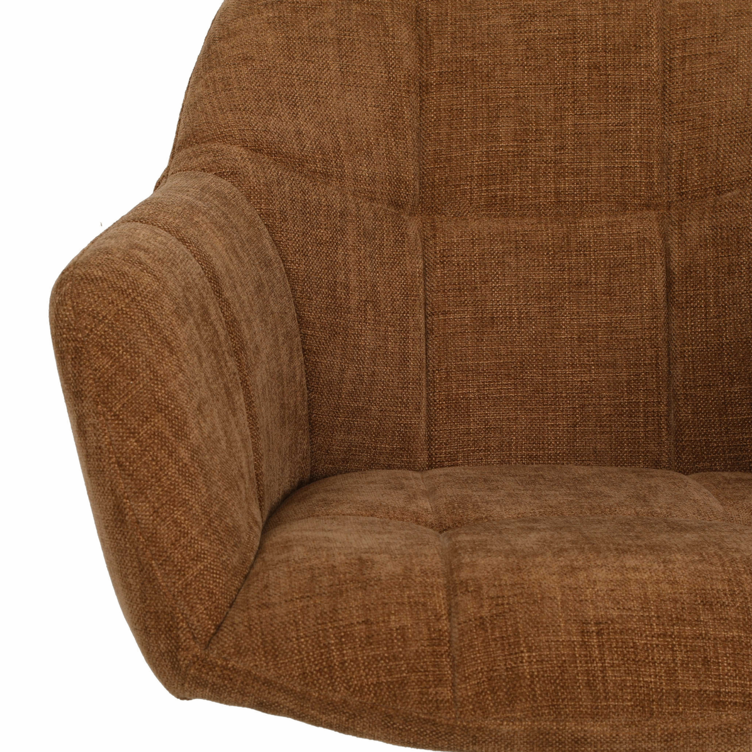 Eetkamerstoel Kiki - Stof Choco