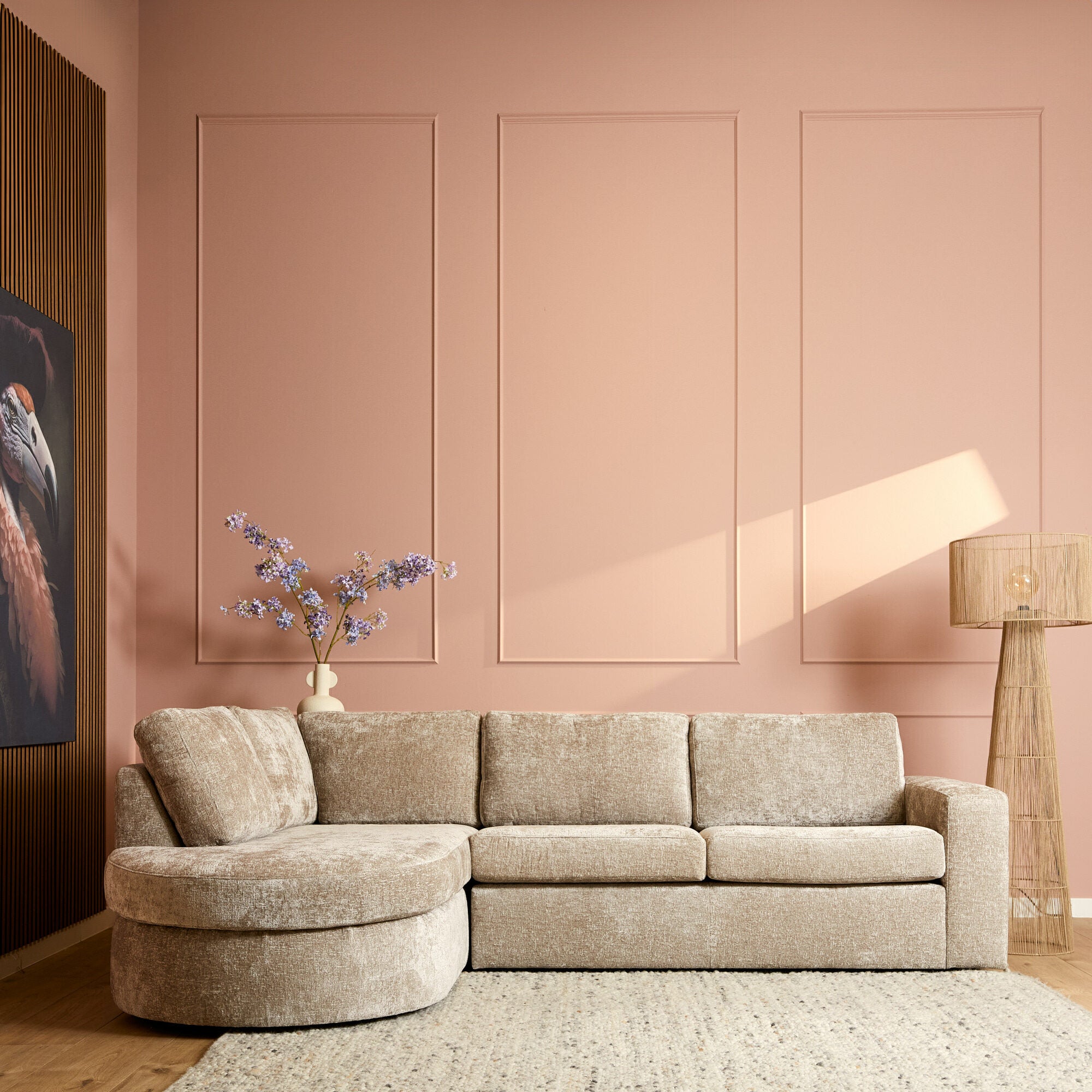 MijnSofa Alma | Divan Links + 2,5 zits | Beige