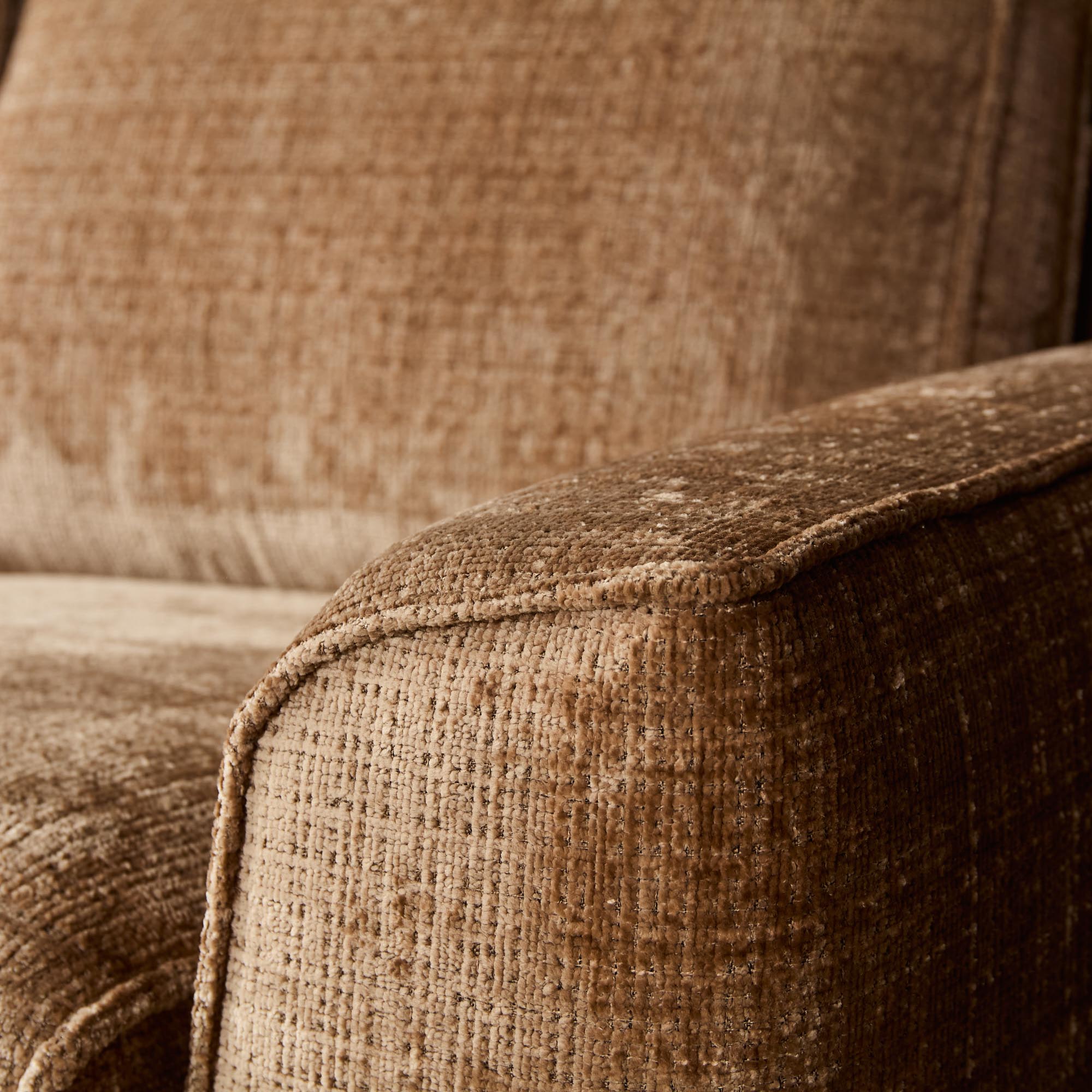MySofa Teddy Hoekbank Kaneel Divaan Links + 2,5-zits