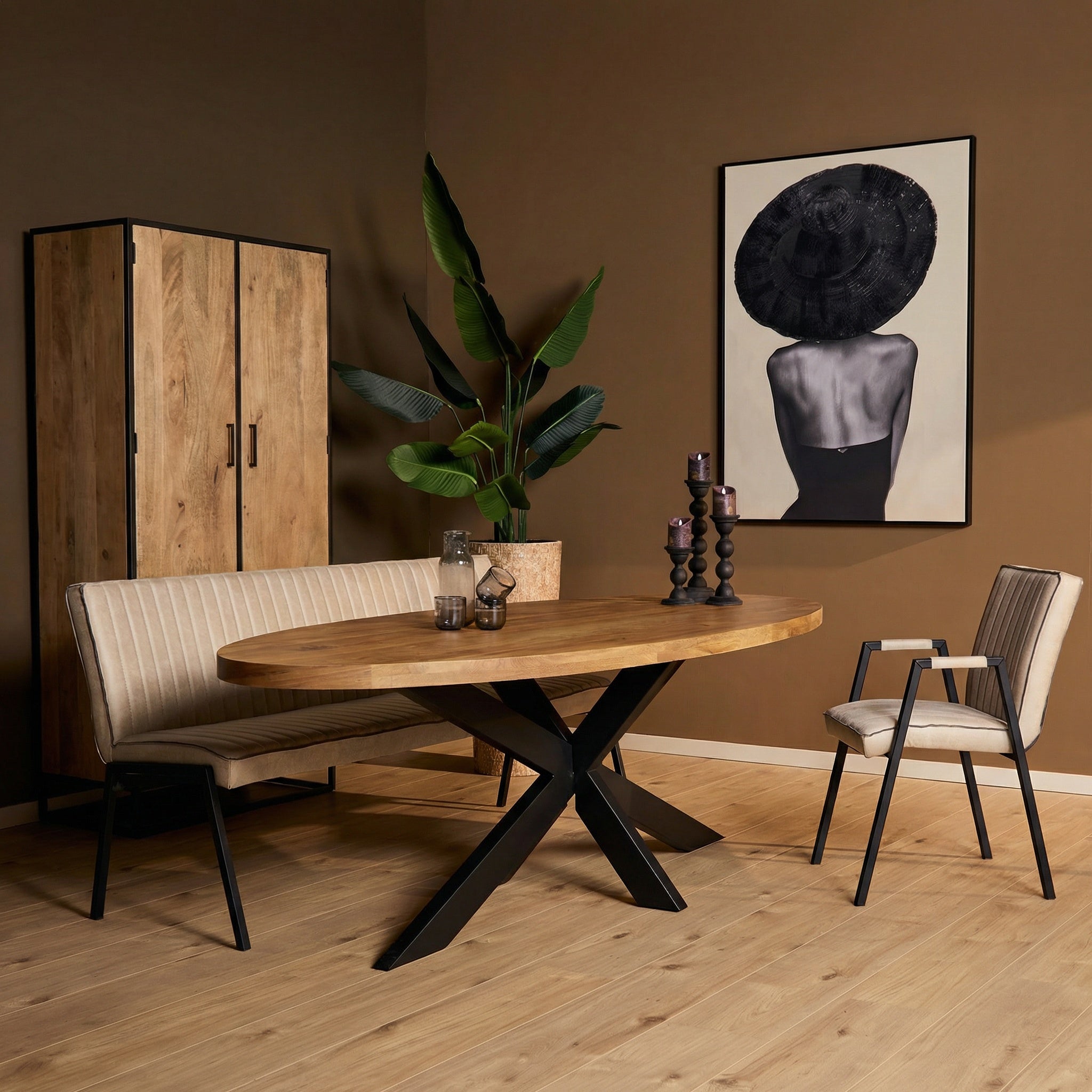 Eettafel Dakota | 160 cm | Ovaal