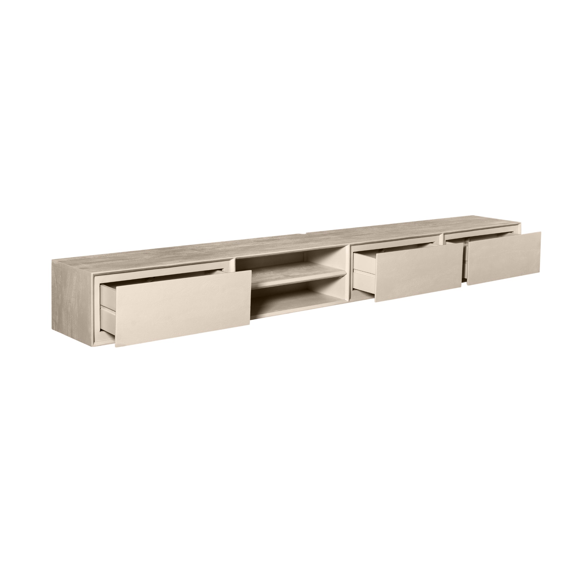 Zwevend tv-meubel Ambiance Zand | 280 cm