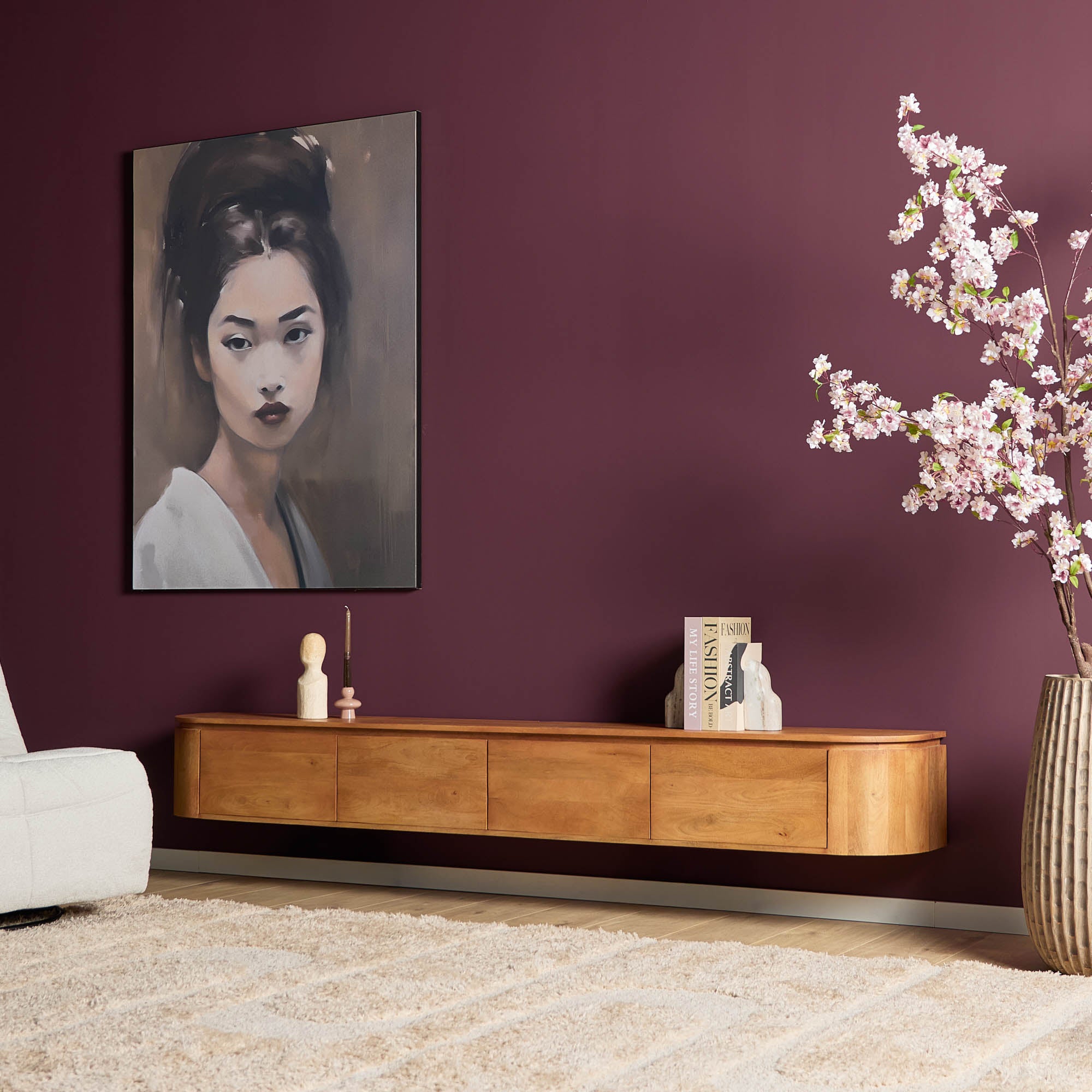 Tv-meubel Excellent Naturel | 240 cm