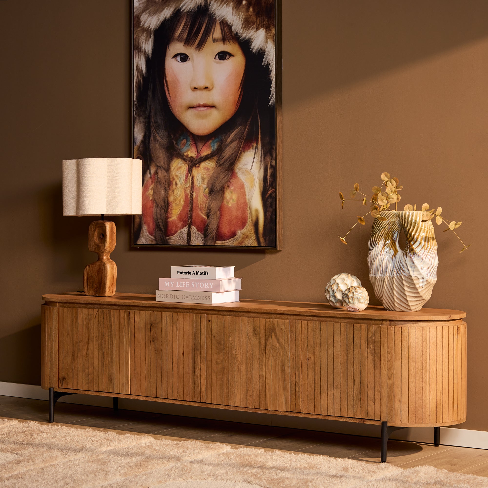 Tv-meubel Solana | 210 cm | Naturel