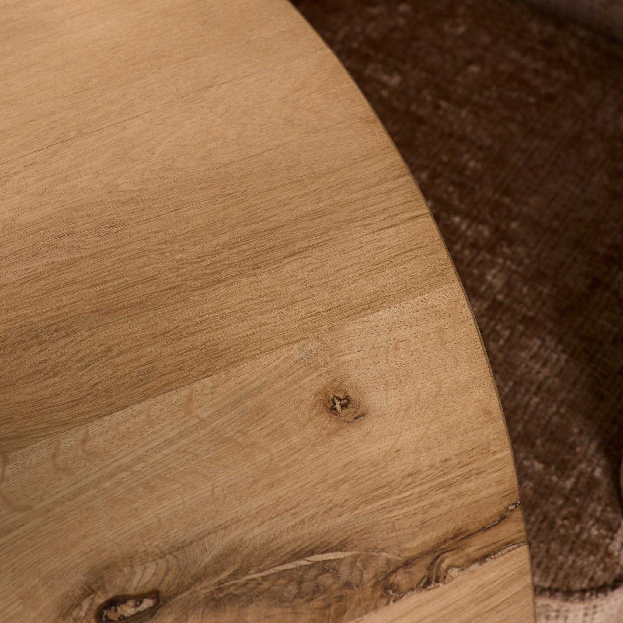 Eiken eettafel Ferris | Rond 110 cm | Naturel