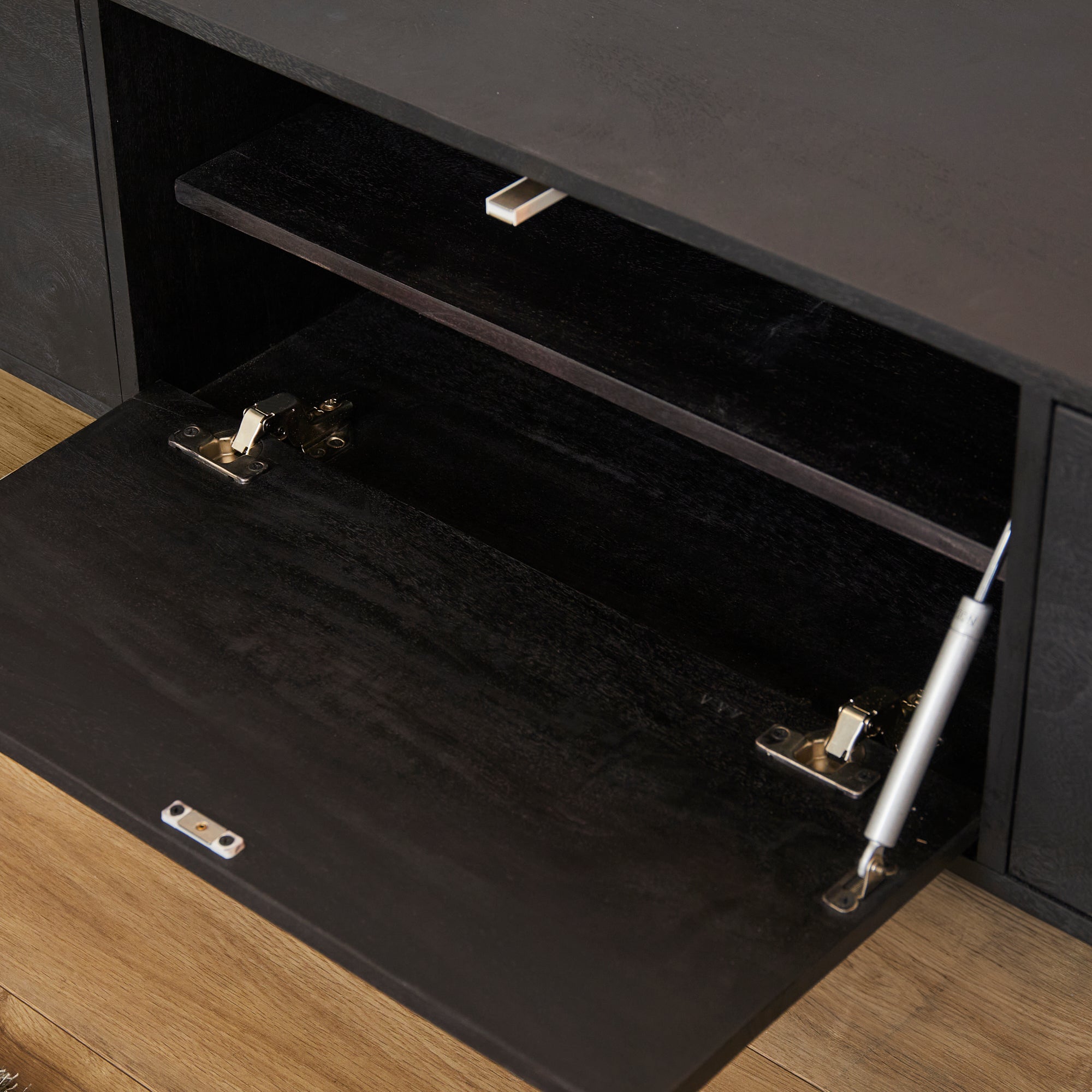 Zwevend Tv meubel Vision Black | 240 cm - Dbmeubels