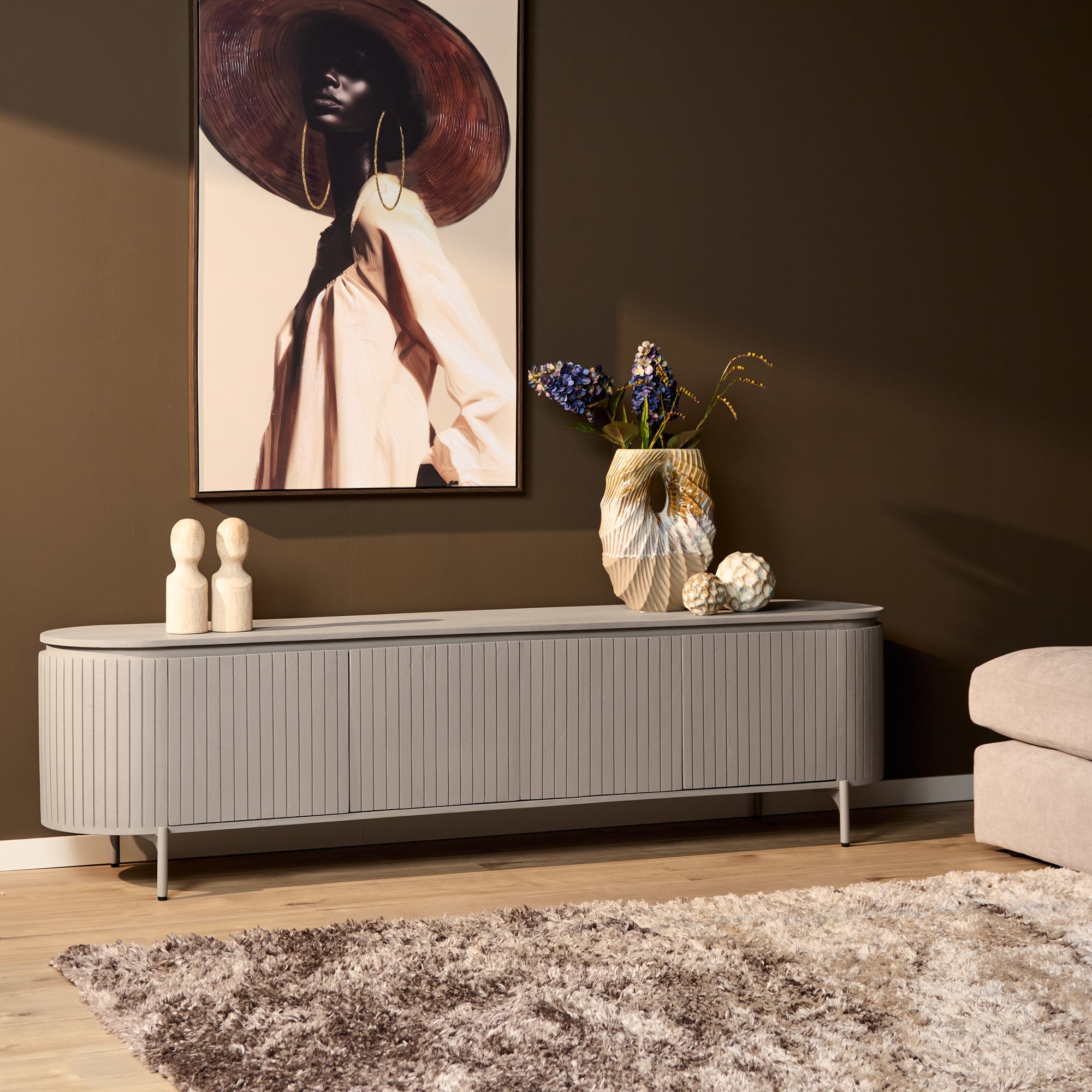 Tv-meubel Solana | 210 cm | Taupe