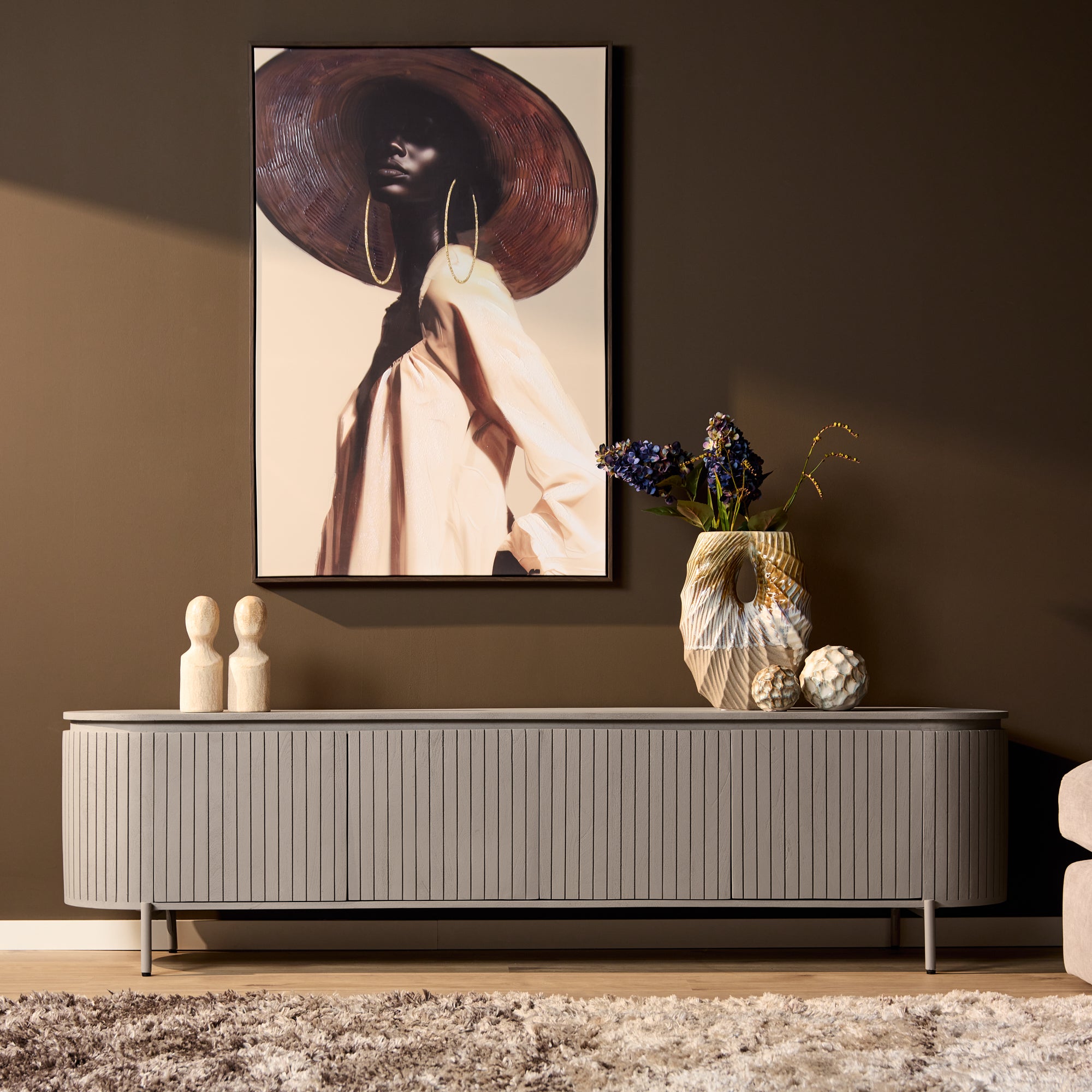 Tv-meubel Solana | 210 cm | Taupe