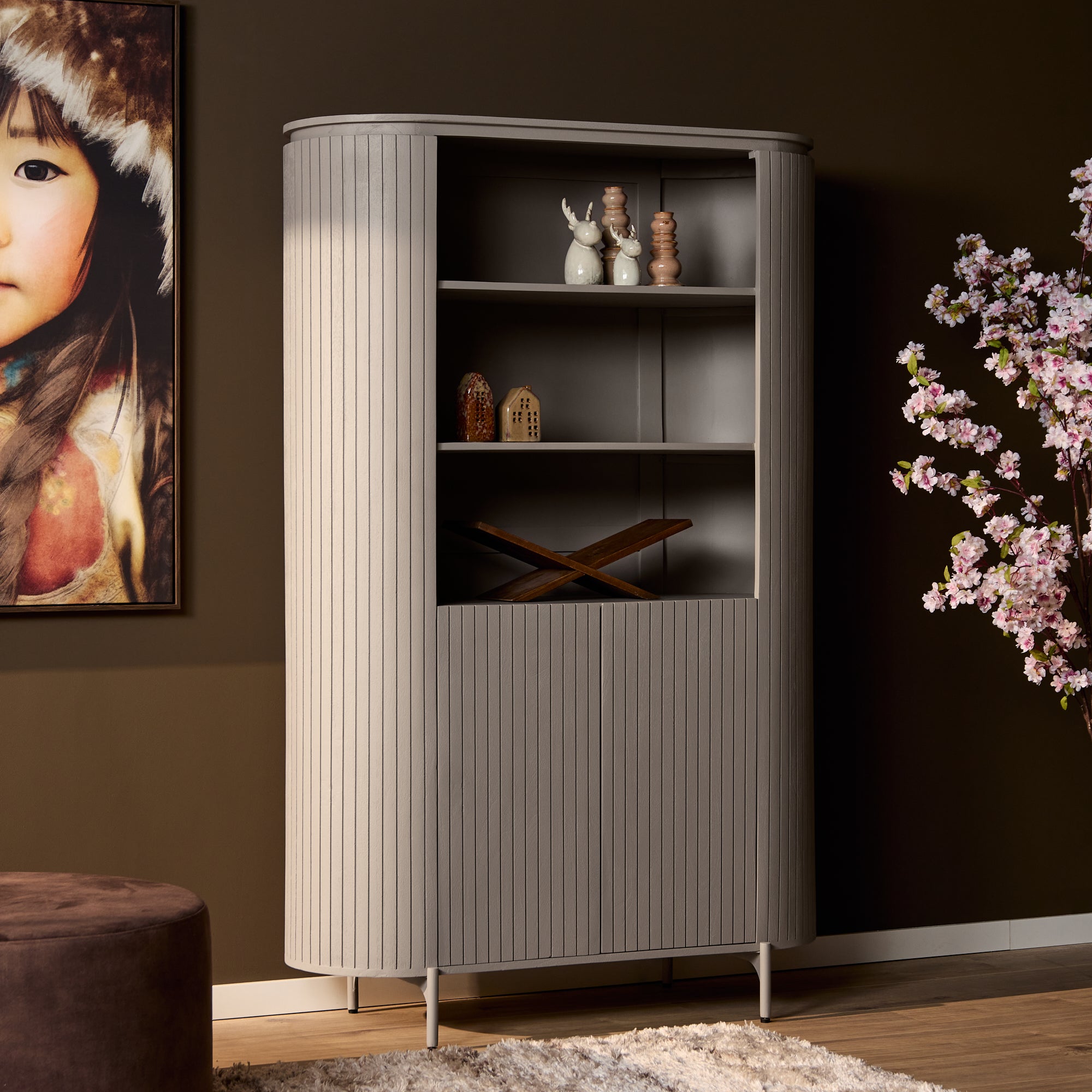 Wandkast Solana | 180 cm | Taupe