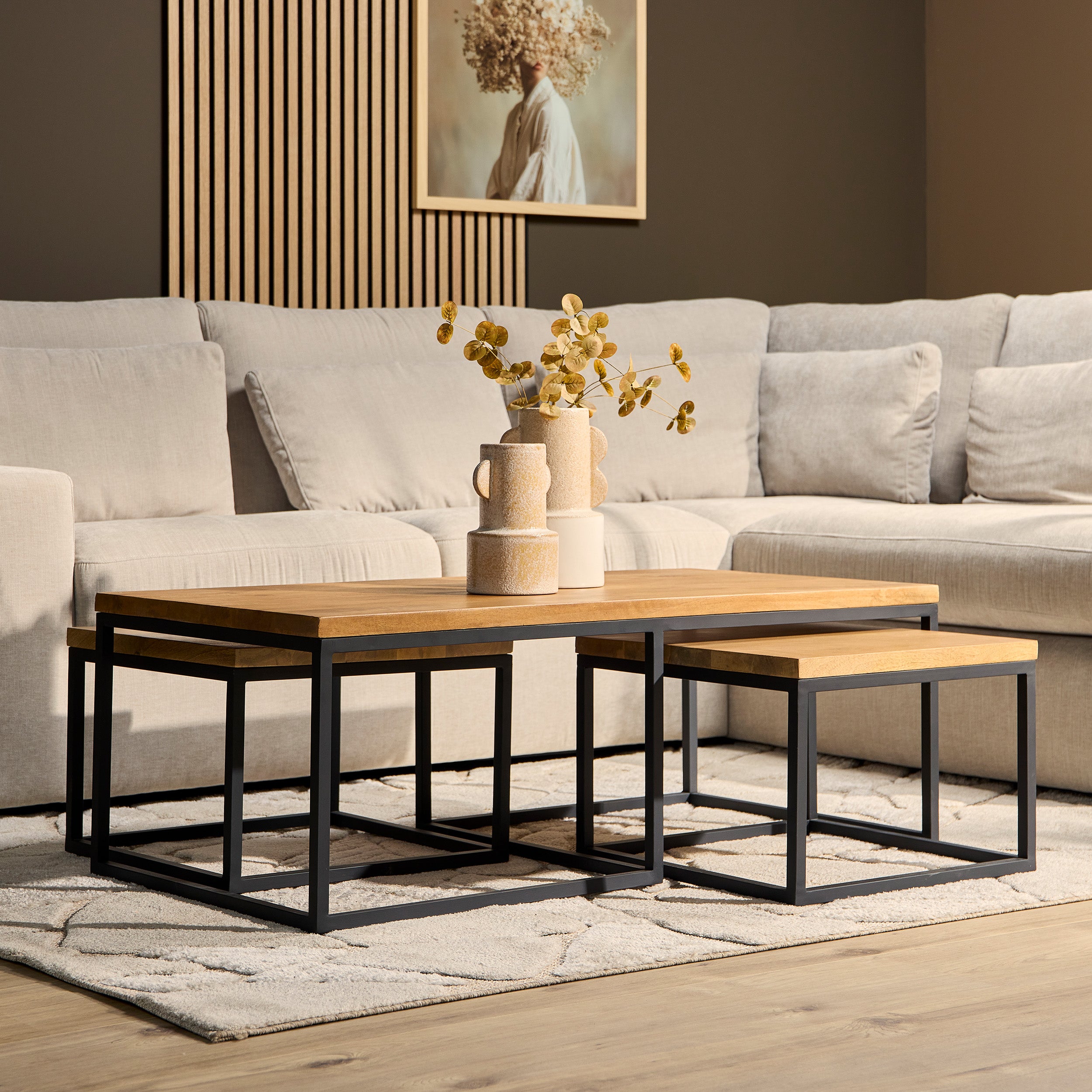 Salontafel Denver | Set van 3 | Rechthoek