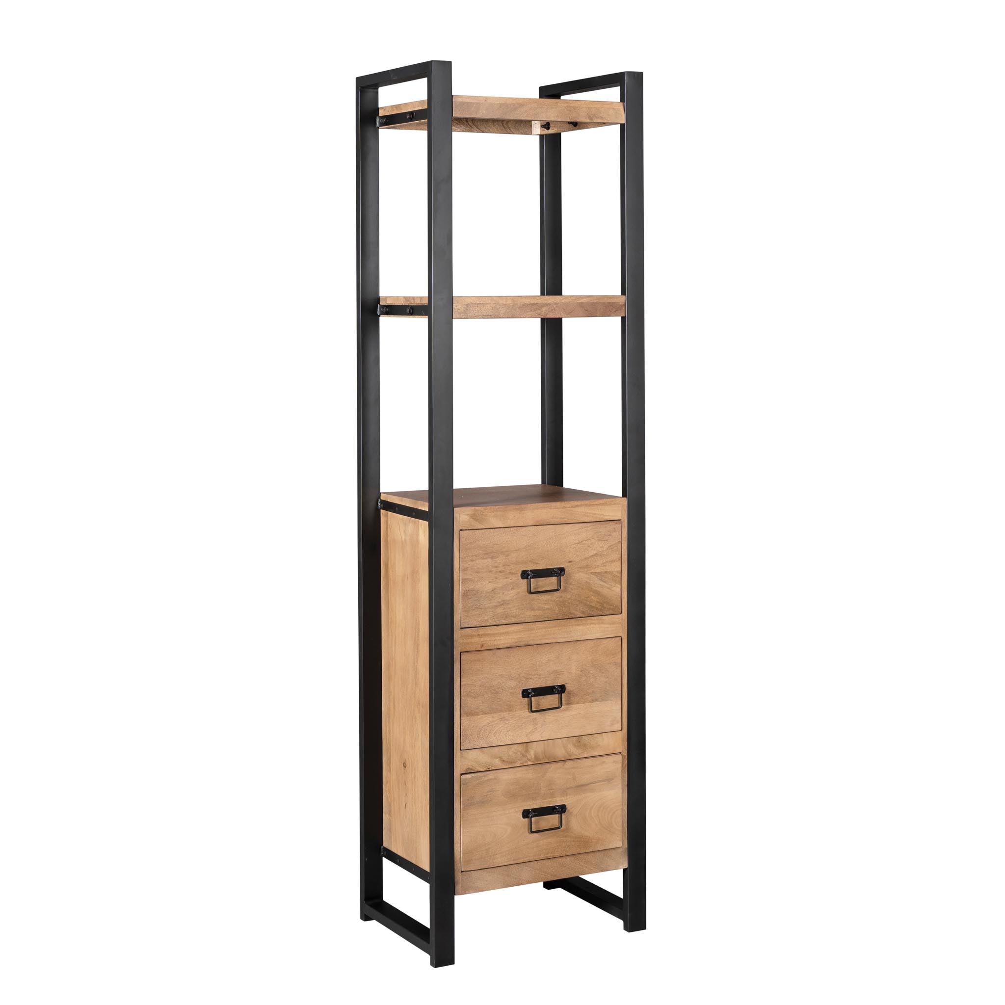 Boekenkast Britt | 55 cm | drie lades
