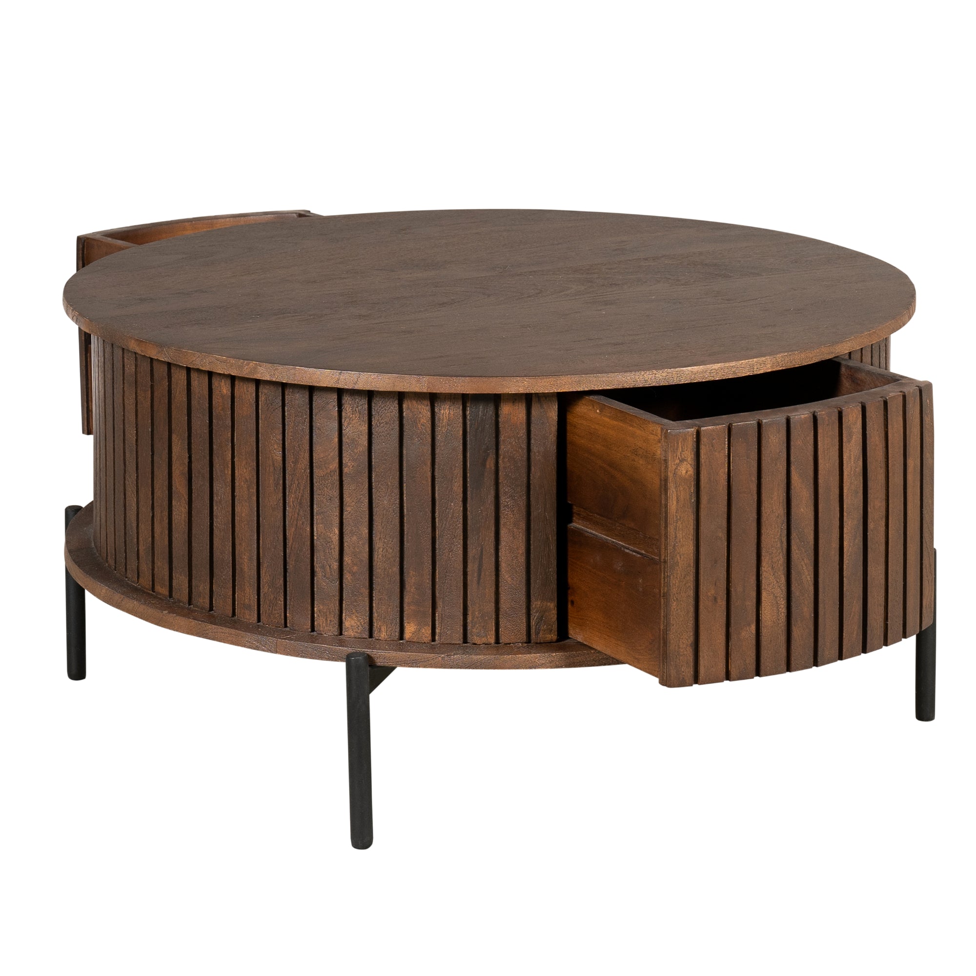 Salontafel Madison Bruin | 80 cm | Rond