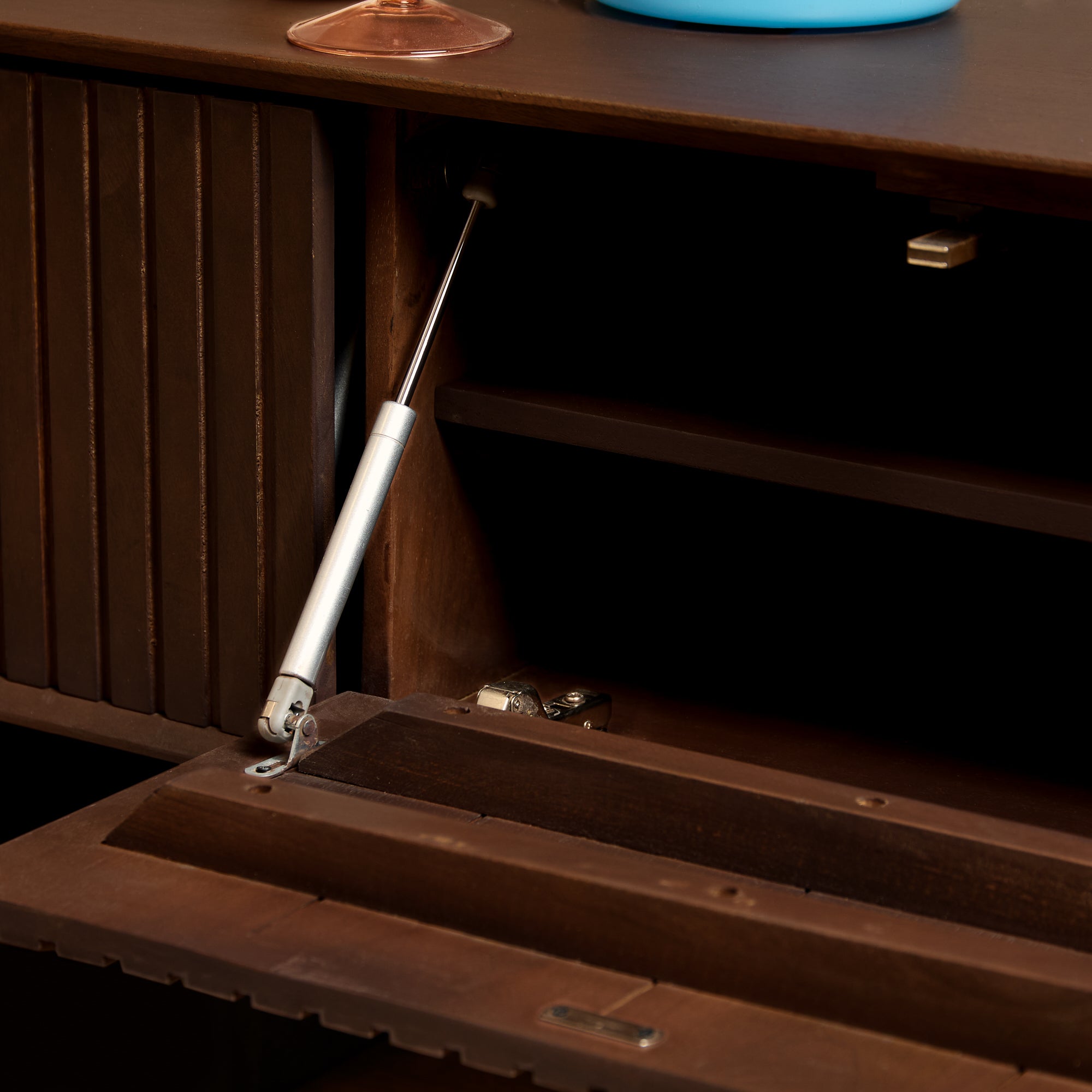 Zwevend tv meubel Madison Bruin | 280 cm