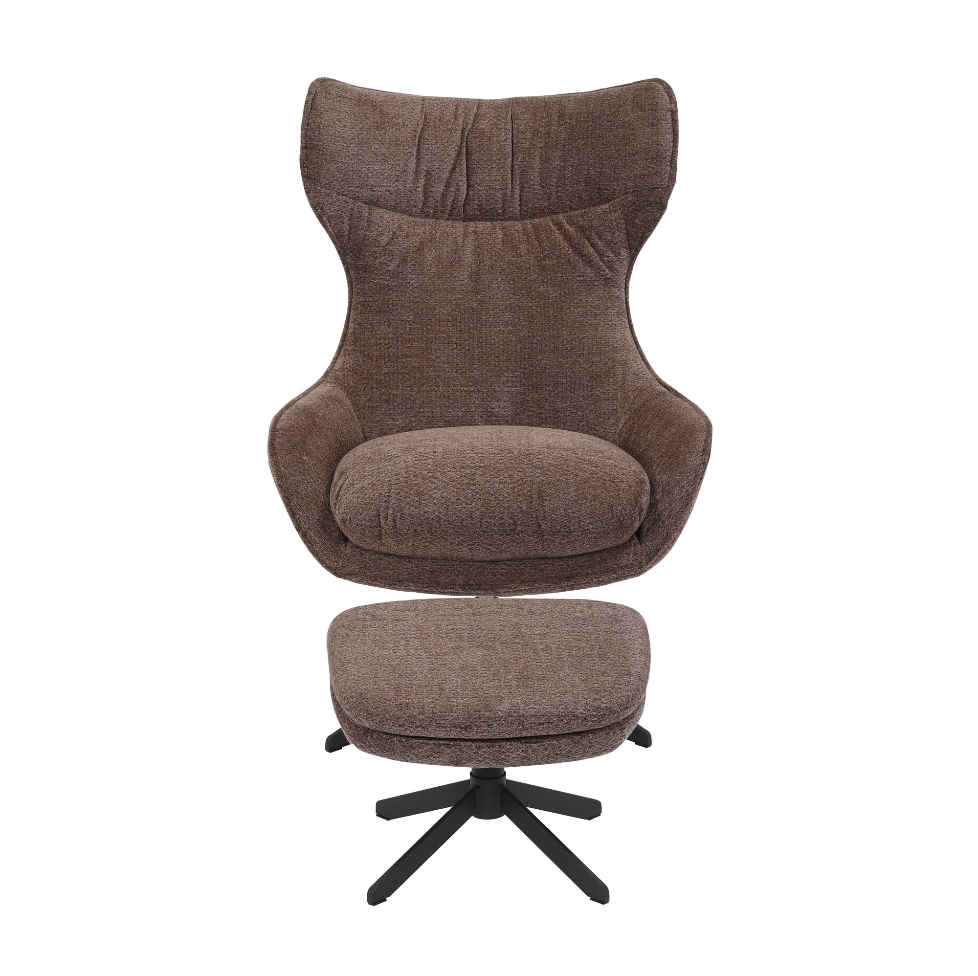 Draaibare fauteuil Olivia Paars