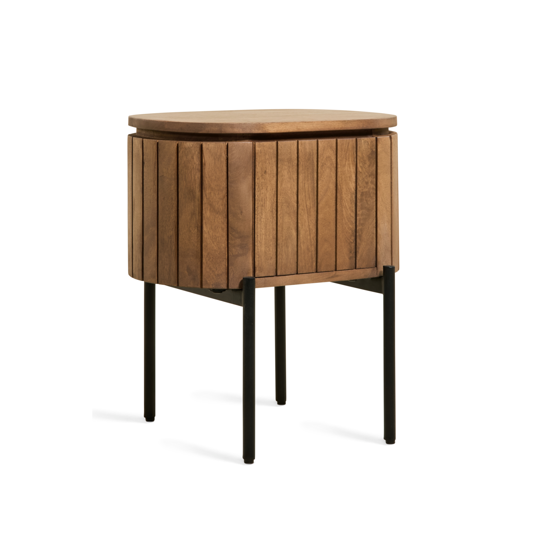 Japandi Nachtkastje - Lichtbruin Staand